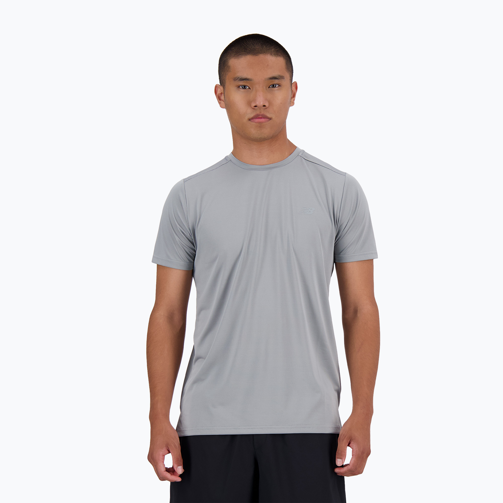 Мъжка тениска New Balance Run сива