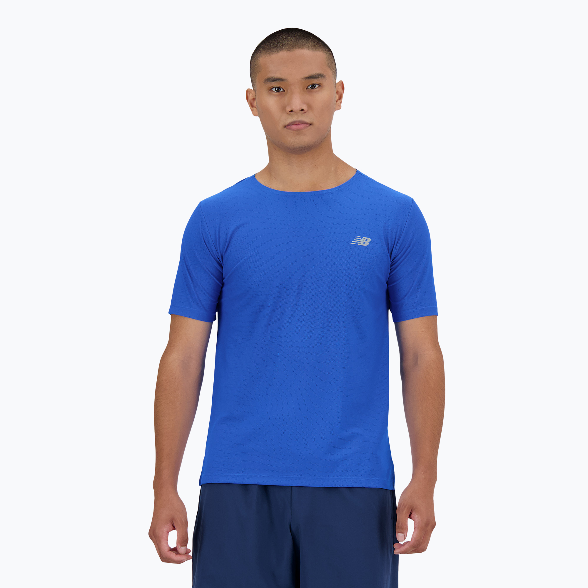 Мъжка тениска New Balance Jacquard blue oasis