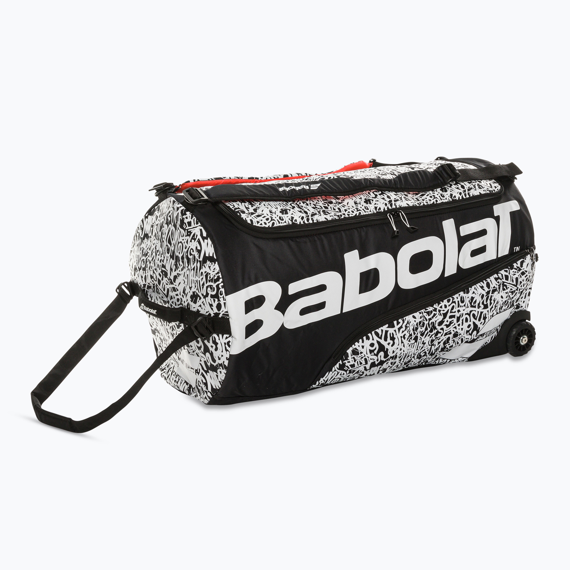 Чанта за тенис Babolat 1 Week Tournament 110 л черно-бяла 758003