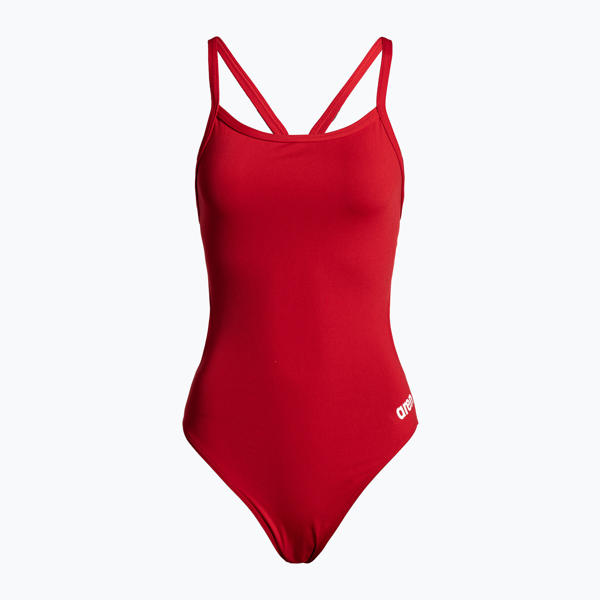 Дамски бански костюм от една част arena Team Challenge Solid red 004766