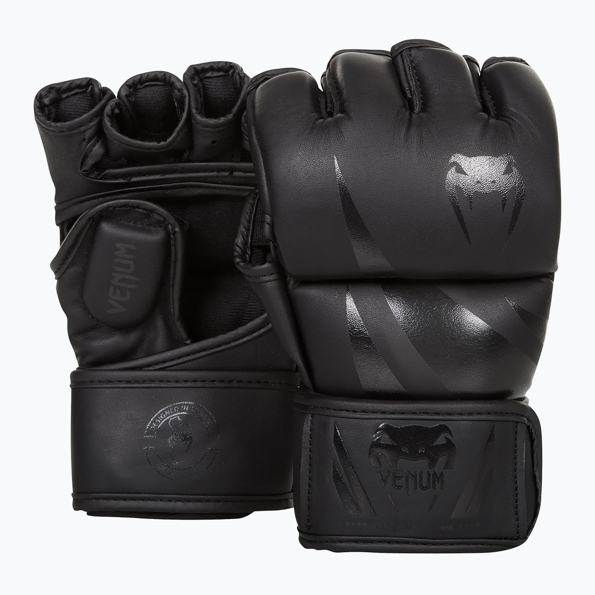 Venum Challenger матови/черни тренировъчни ръкавици за ММА