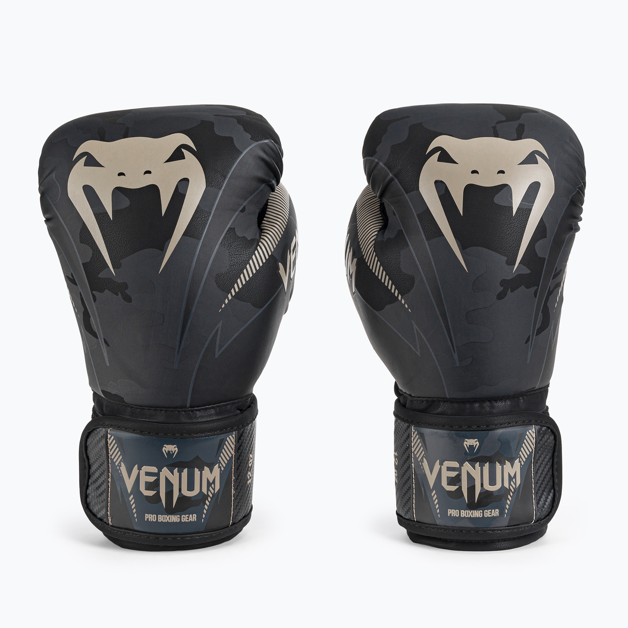 Venum Impact боксови ръкавици черно-сиви VENUM-03284-497