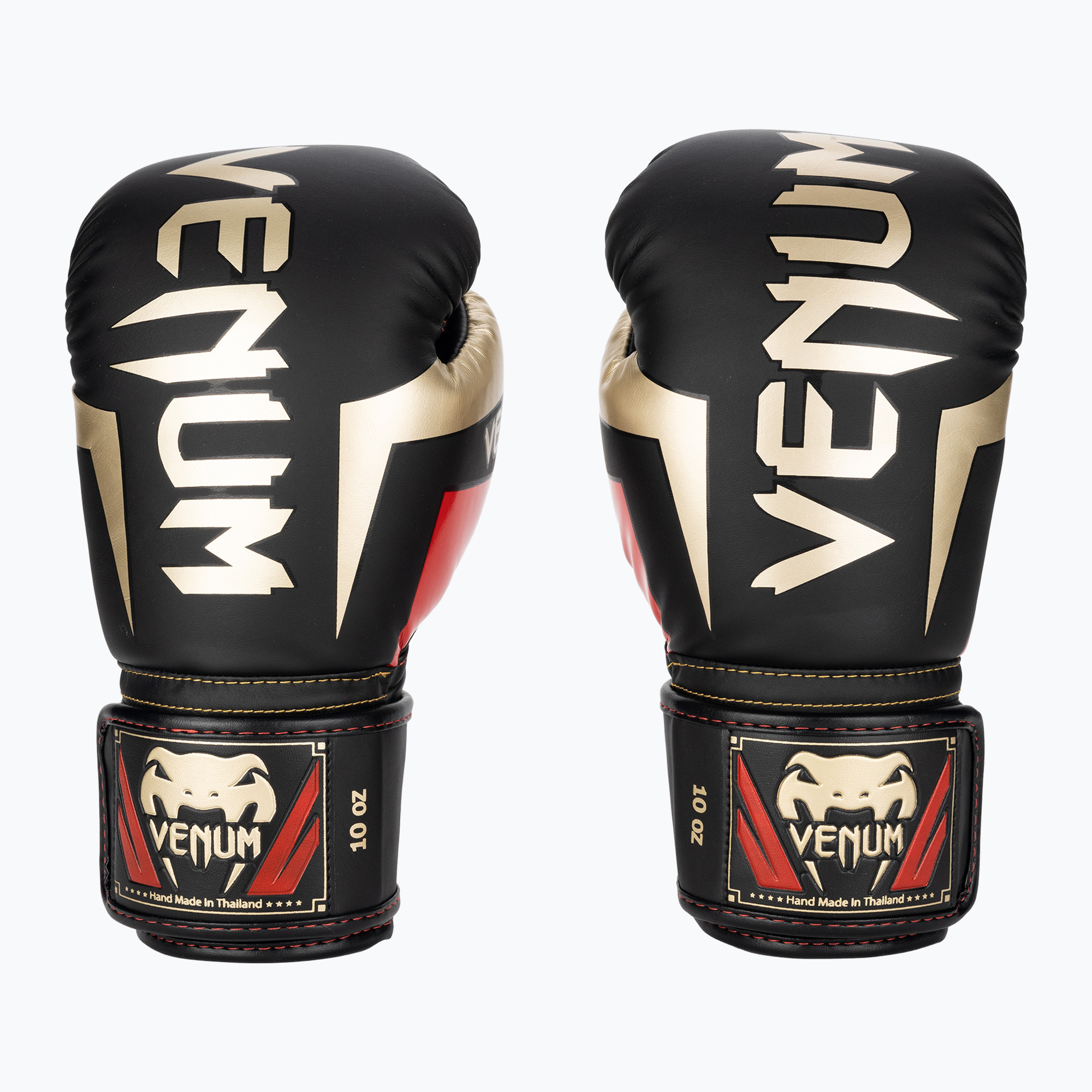 Боксови ръкавици Venum Elite черни/златни/червени