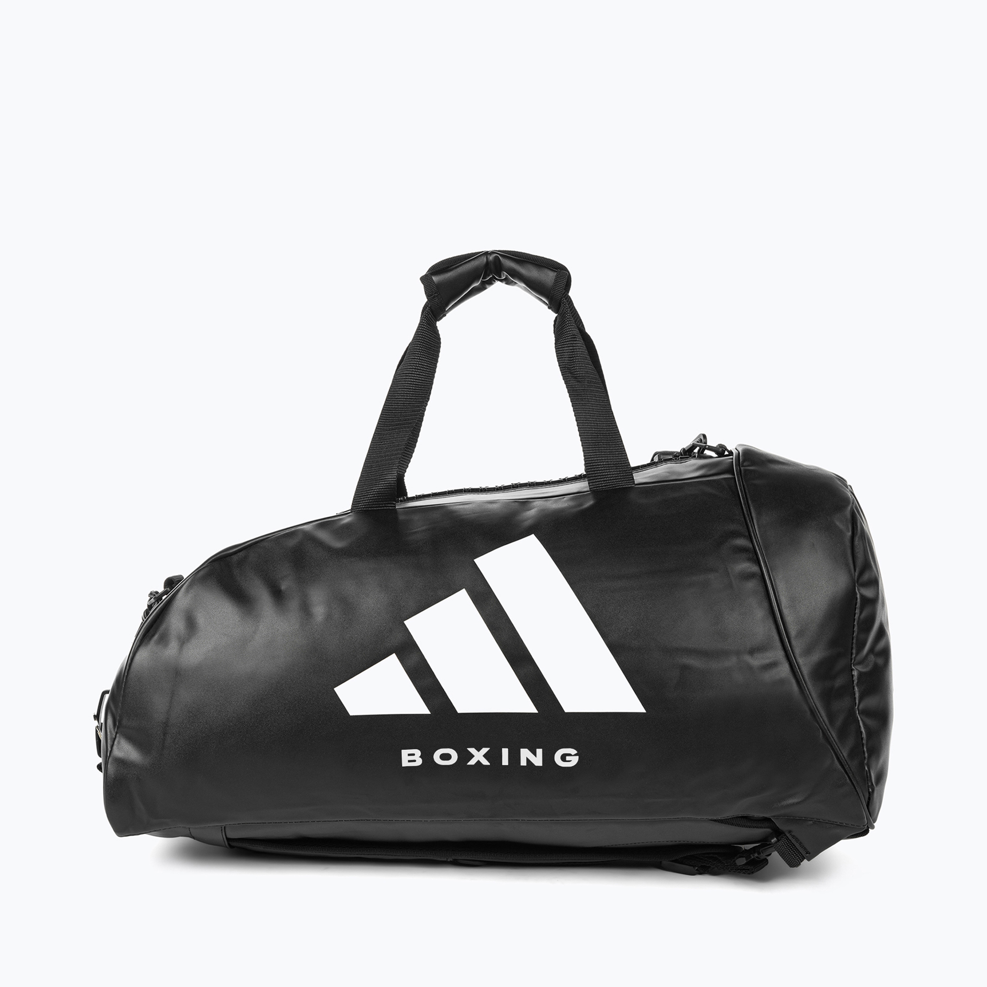 adidas 2 в 1 Boxing M черно-бяла тренировъчна чанта