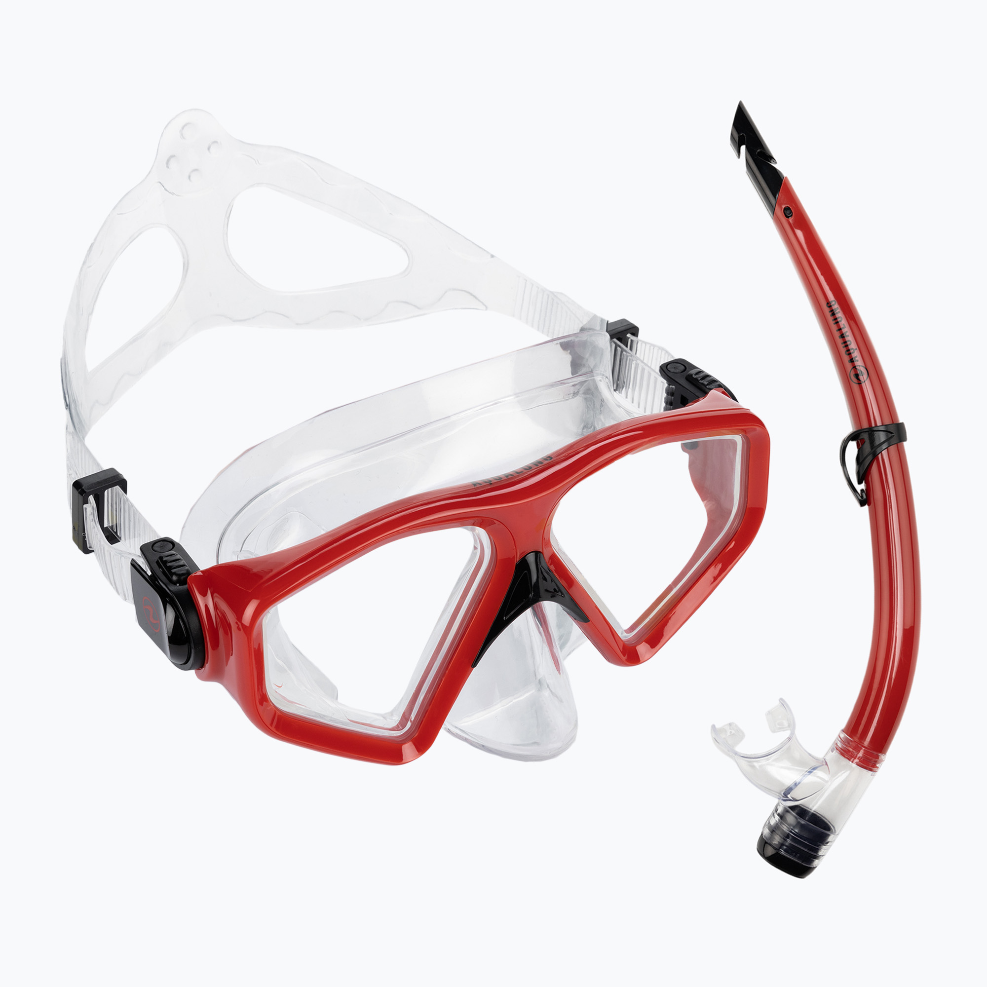 Aqualung Saturn Combo комплект за шнорхел Маска   шнорхел Червено SC3980006