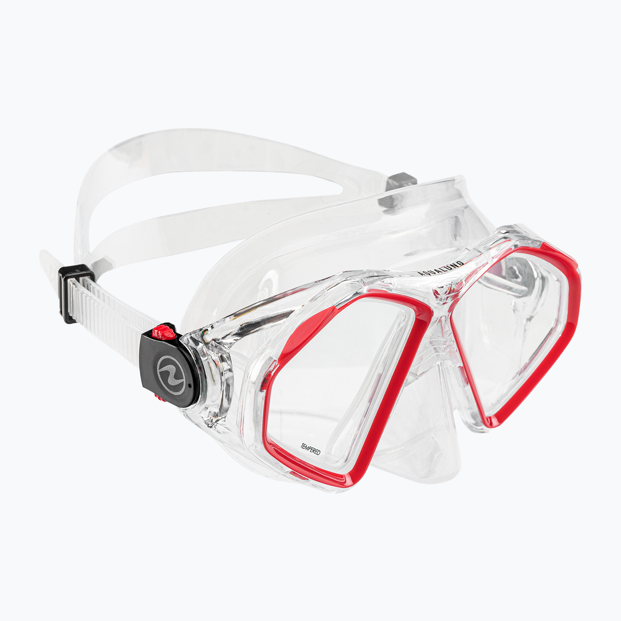 Aqualung Hawkeye прозрачна/червена маска за гмуркане MS5570006