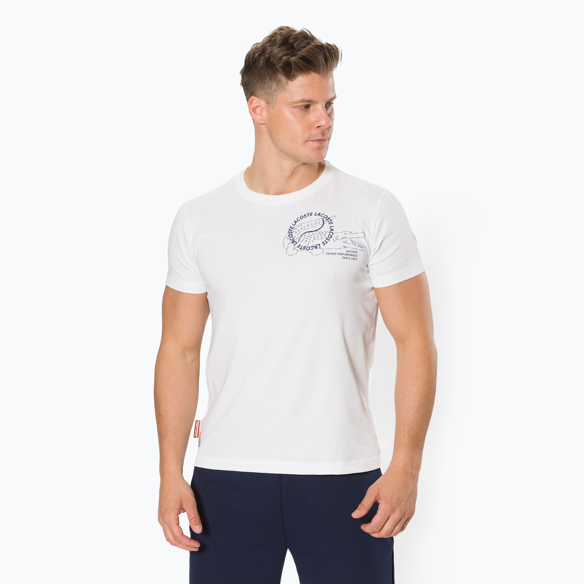 Мъжка тениска Lacoste, бяла TH0964
