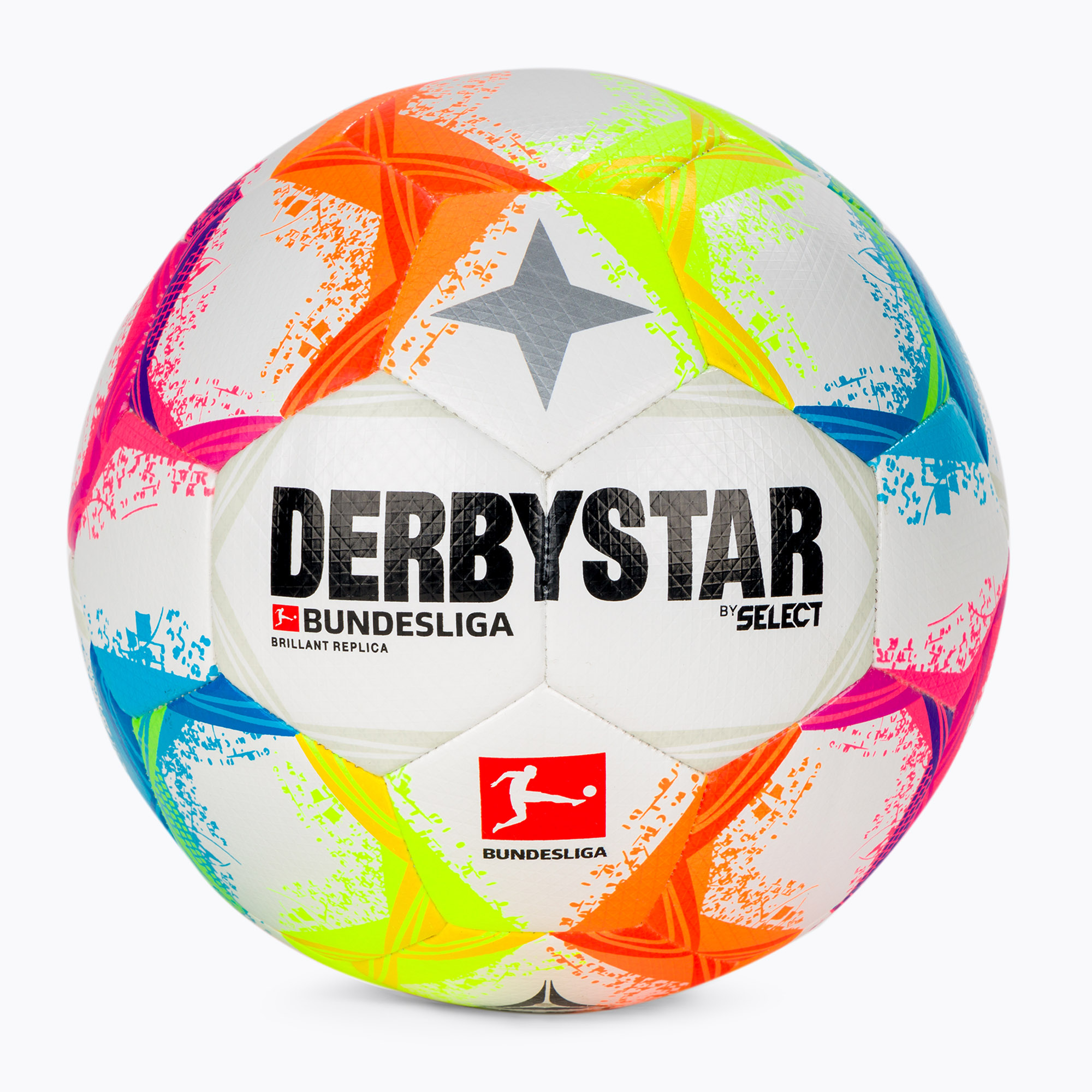 Derbystar Bundesliga Brillant Реплика на футболна топка v22 бяла и цветна