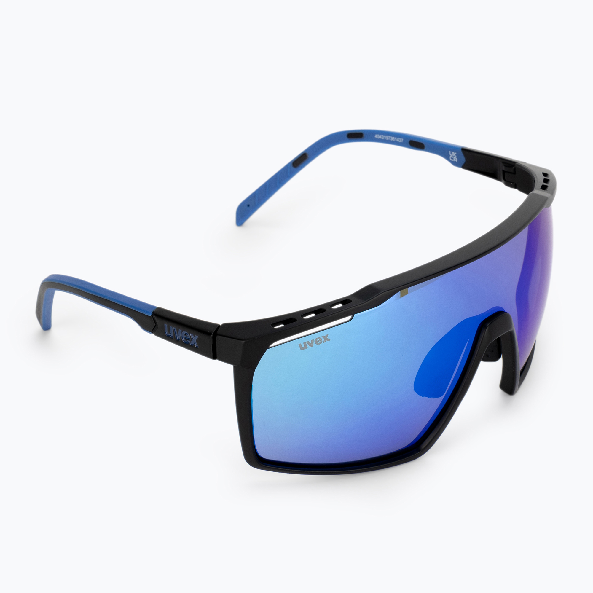 Слънчеви очила UVEX Mtn Perform black blue mat/mirror blue 53/3/039/2416