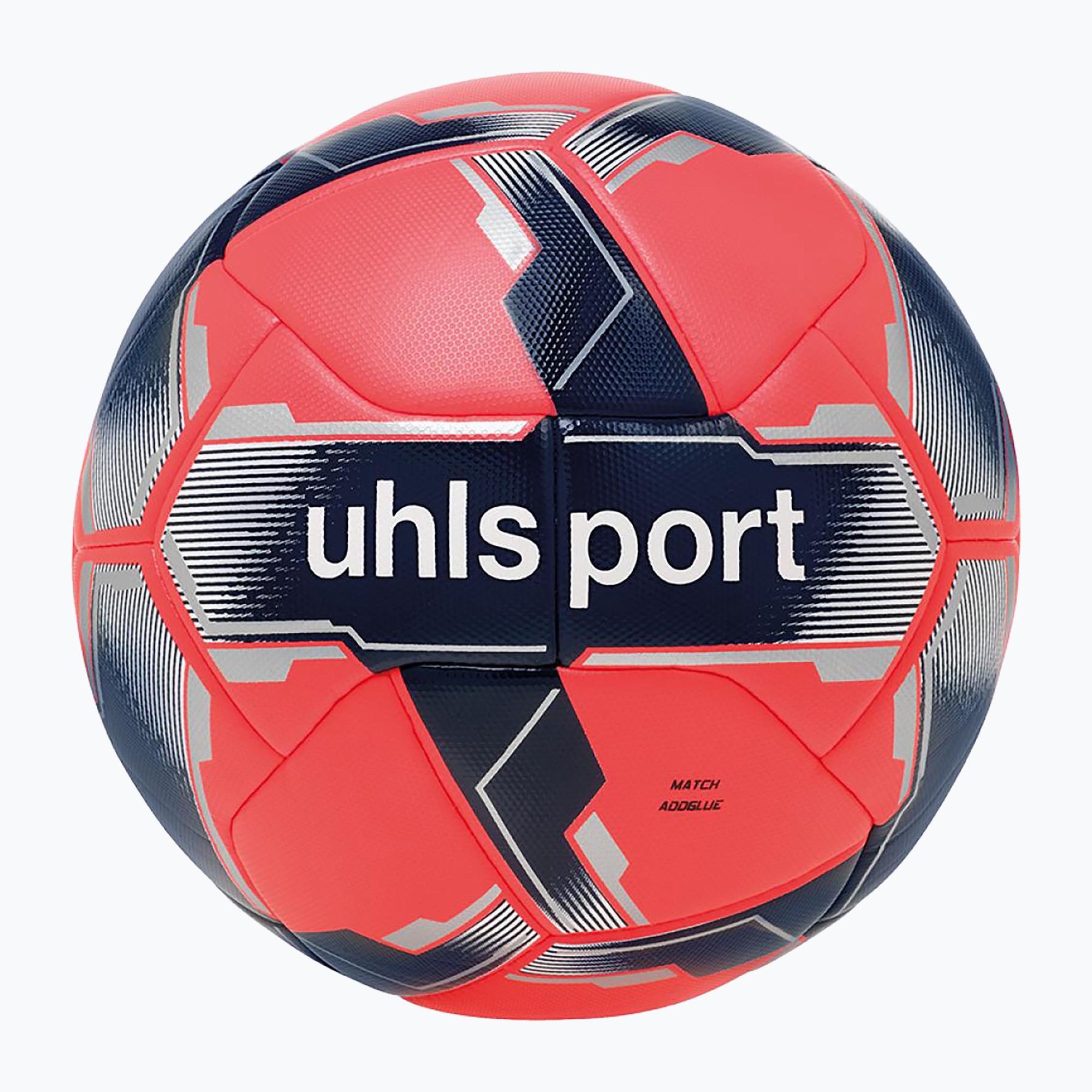 Футбол uhlsport Match Addglue fluo red/navy/silver размер 5