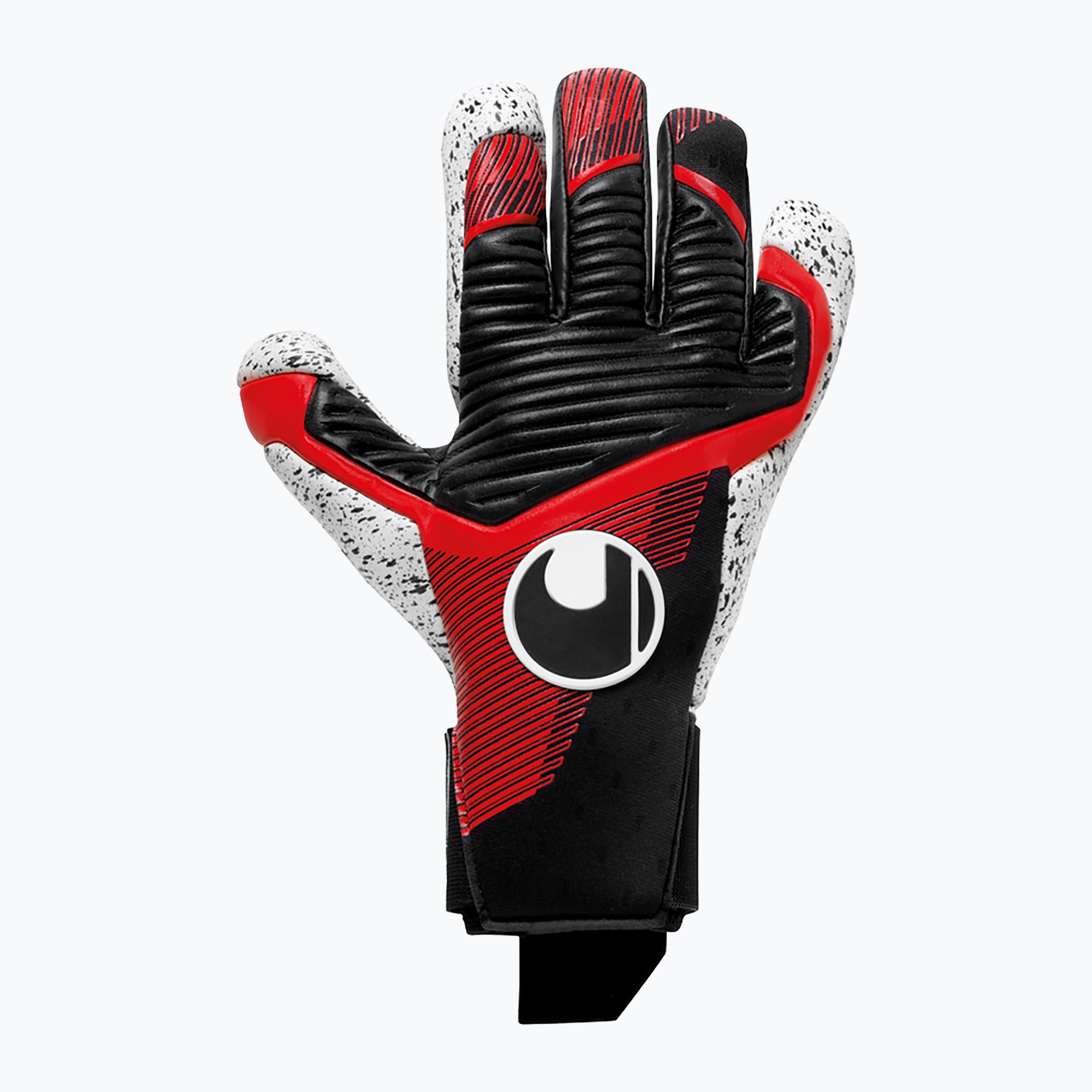 Uhlsport Powerline Supergrip  Hn вратарски ръкавици черни/червени/бели