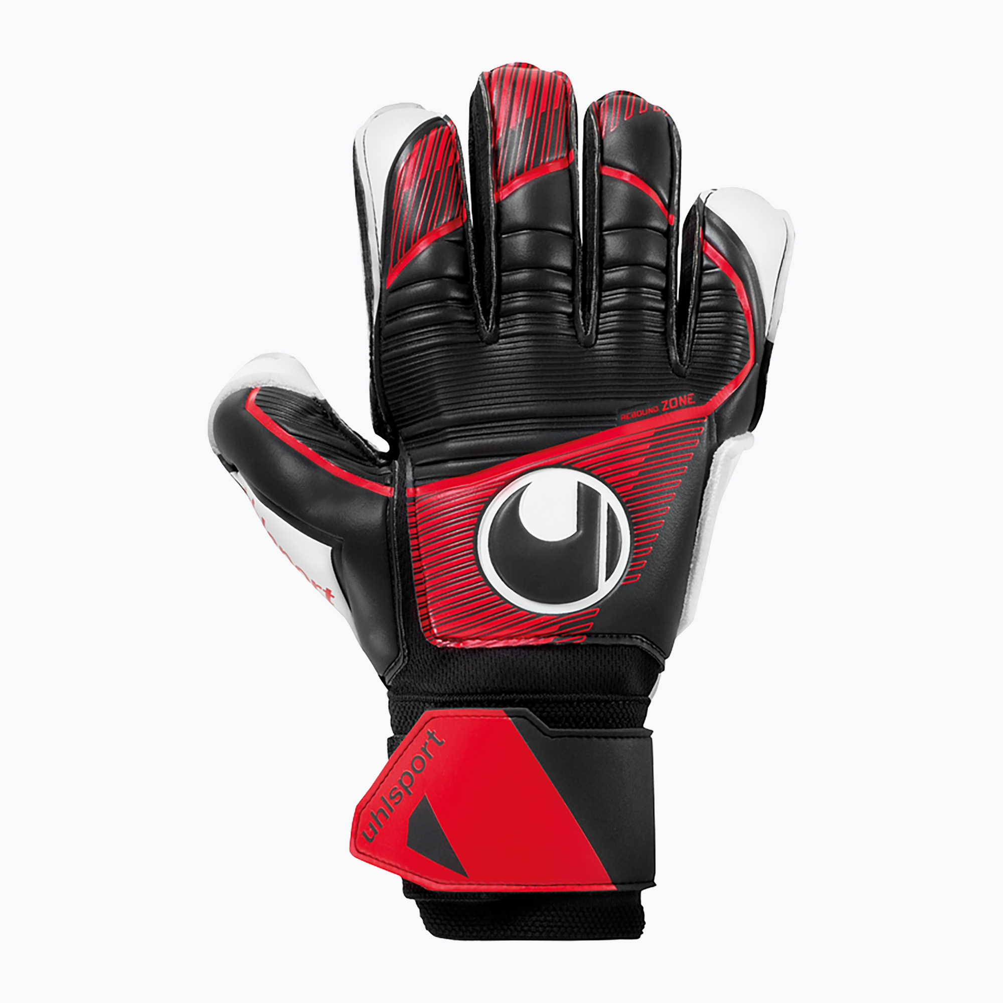 Uhlsport Powerline Soft Flex Frame вратарски ръкавици черни/червени/бели
