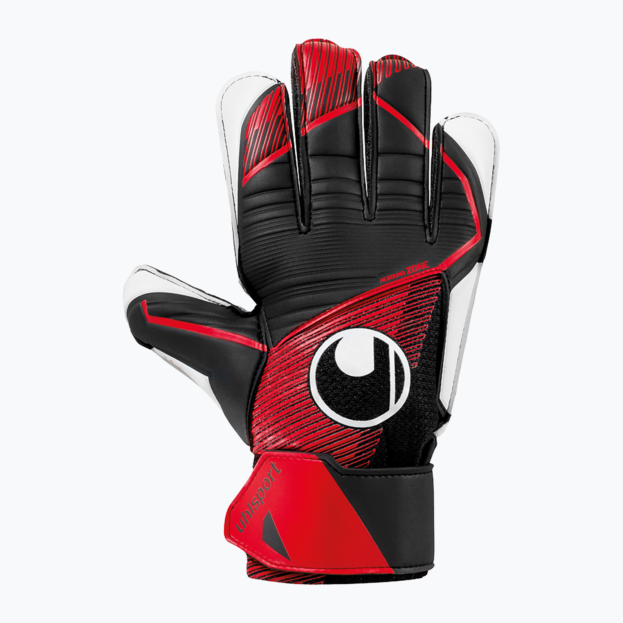 Uhlsport Powerline Starter Меки вратарски ръкавици черно/червено/бяло