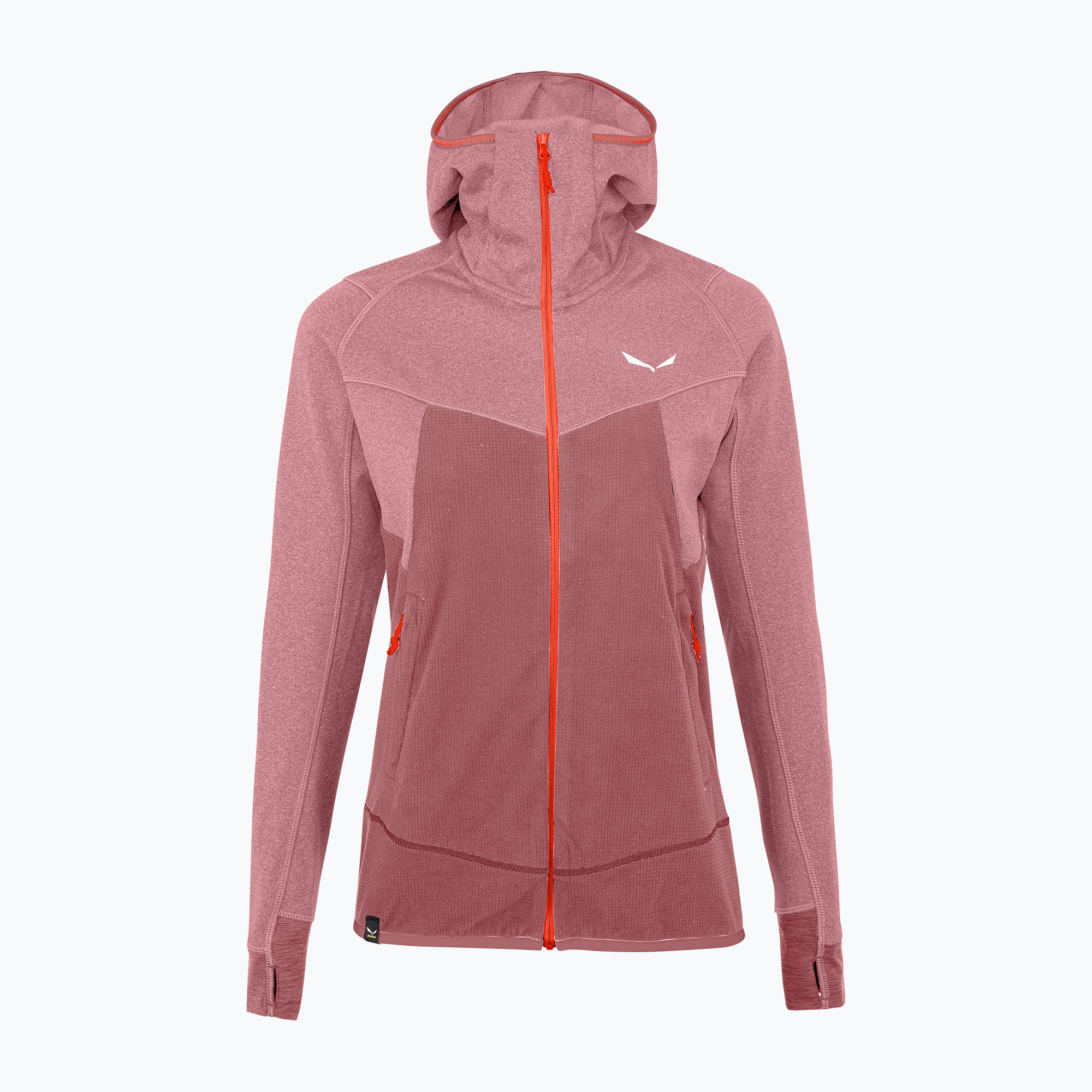 Salewa дамски вълнен суитшърт Puez Hybrid PL FZ Hoody розов 00-0000027389