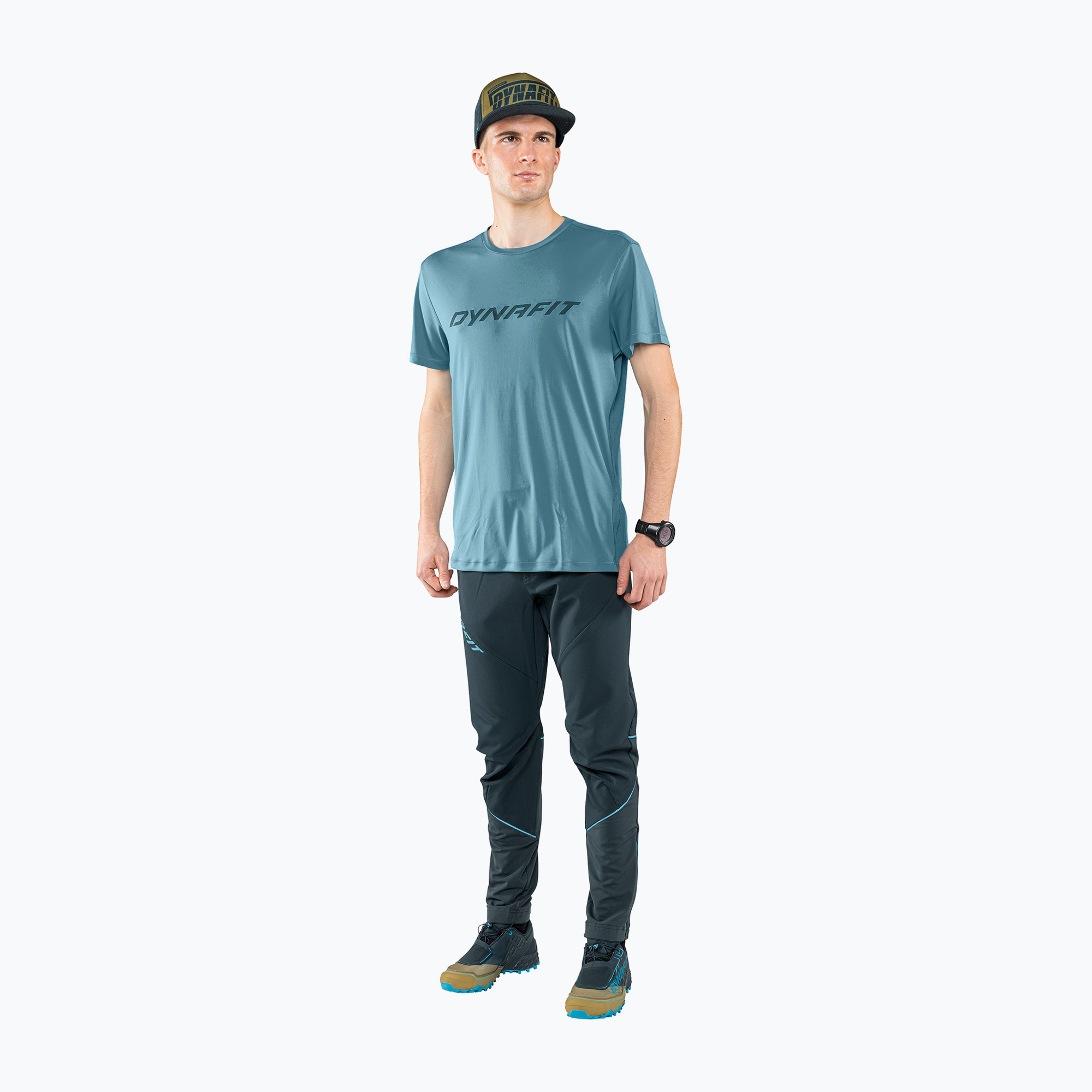 Мъжка туристическа тениска DYNAFIT Traverse 2, синя 08-0000070670