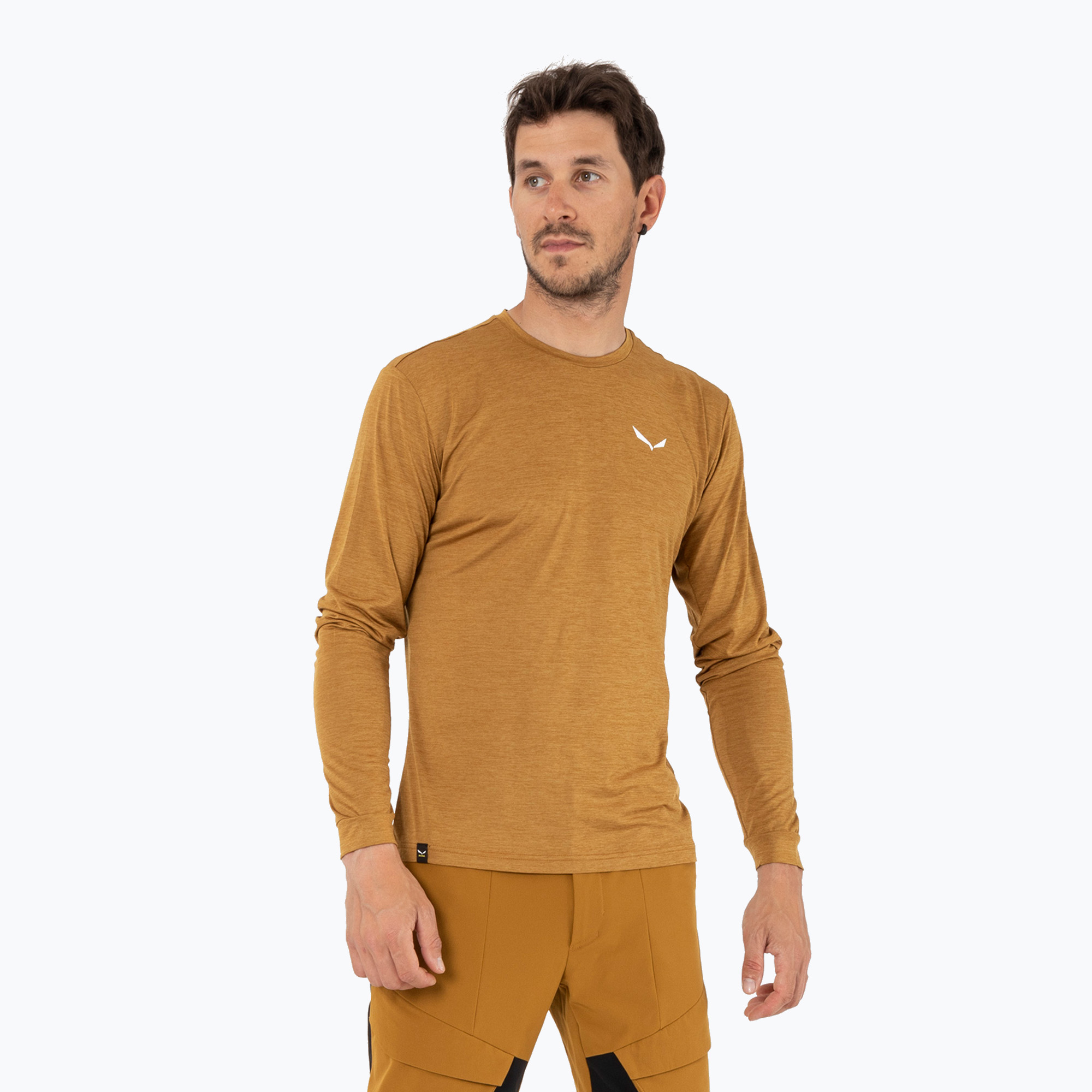 Мъжка риза за трекинг Salewa Puez Melange Dry golden brown melange