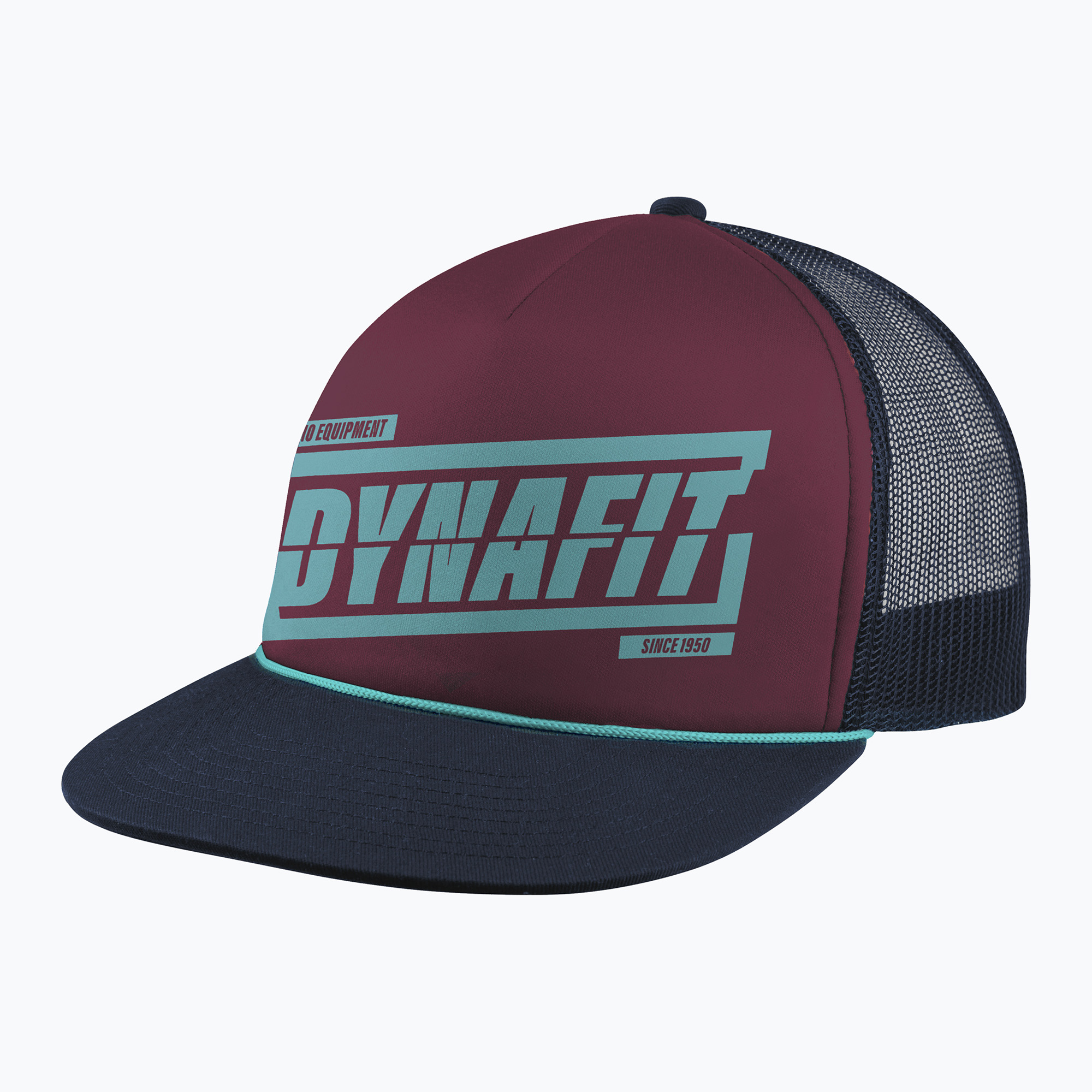 DYNAFIT Графична бейзболна шапка Trucker burgundy