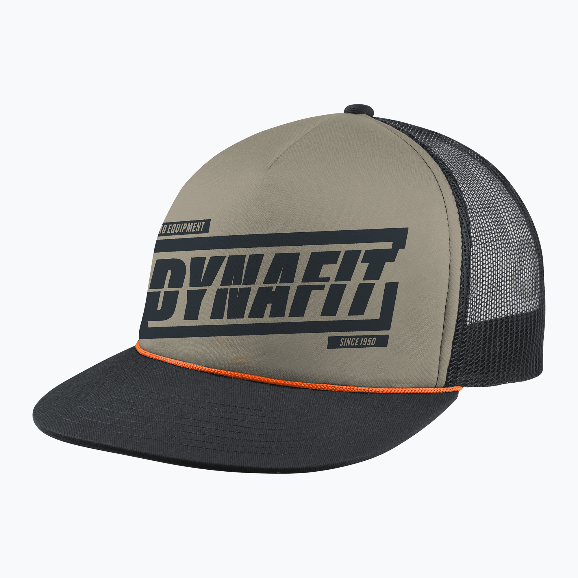 DYNAFIT Графична бейзболна шапка Rock Trucker в цвят каки