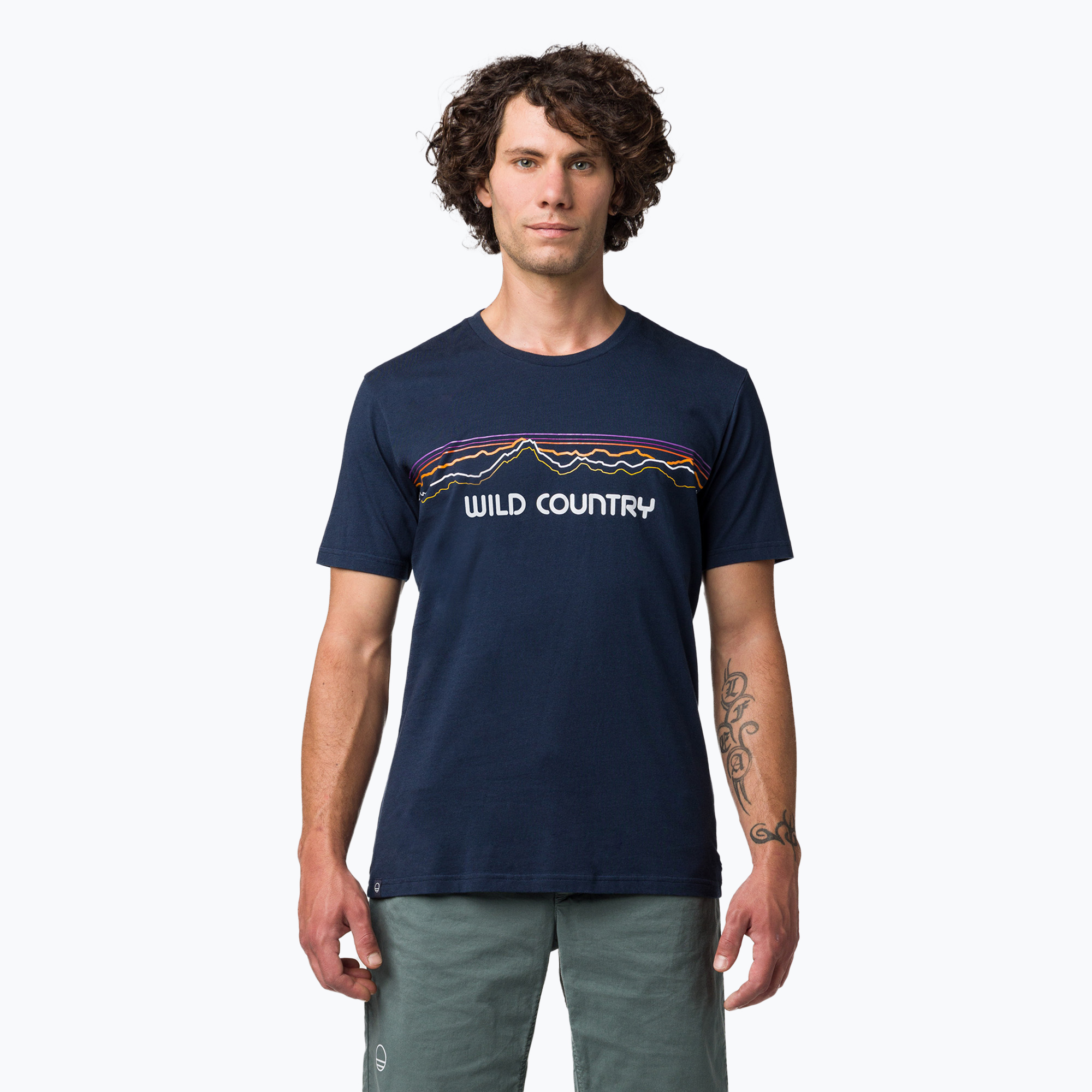 Мъжка тениска Wild Country Stamina в тъмносин цвят