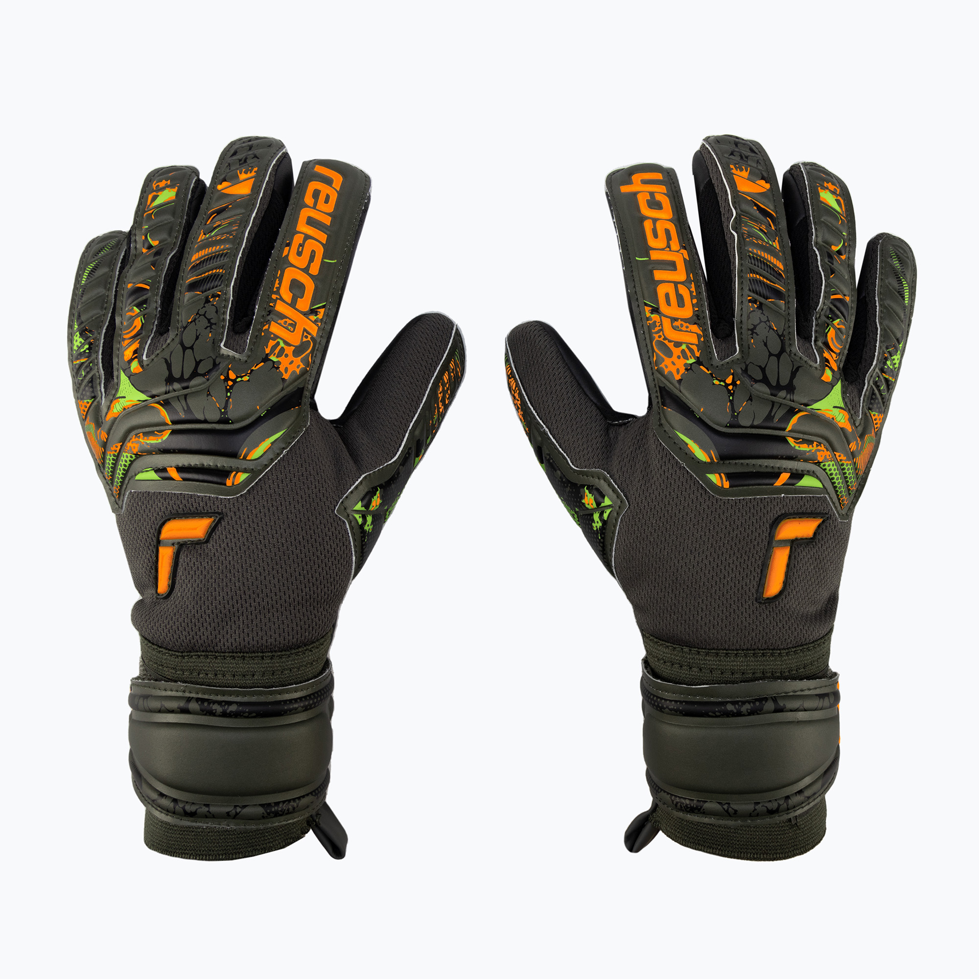 Reusch Attrakt Grip Evolution вратарски ръкавици зелени 5370825-5555