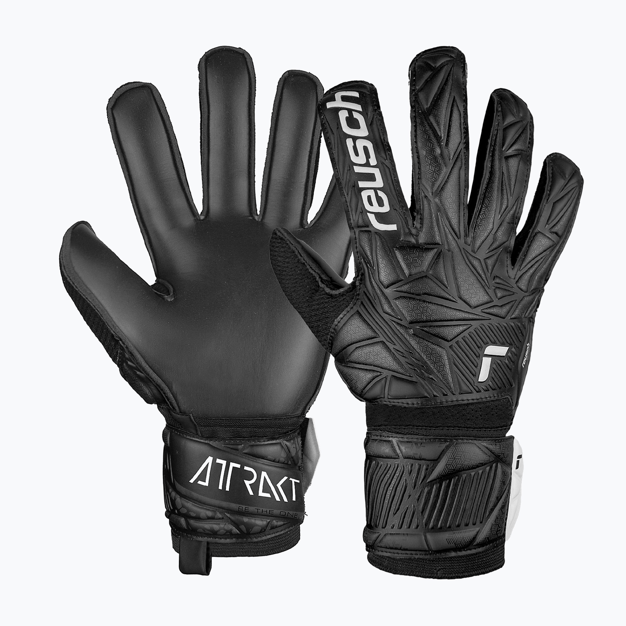 Вратарски ръкавици Reusch Attrakt Solid black