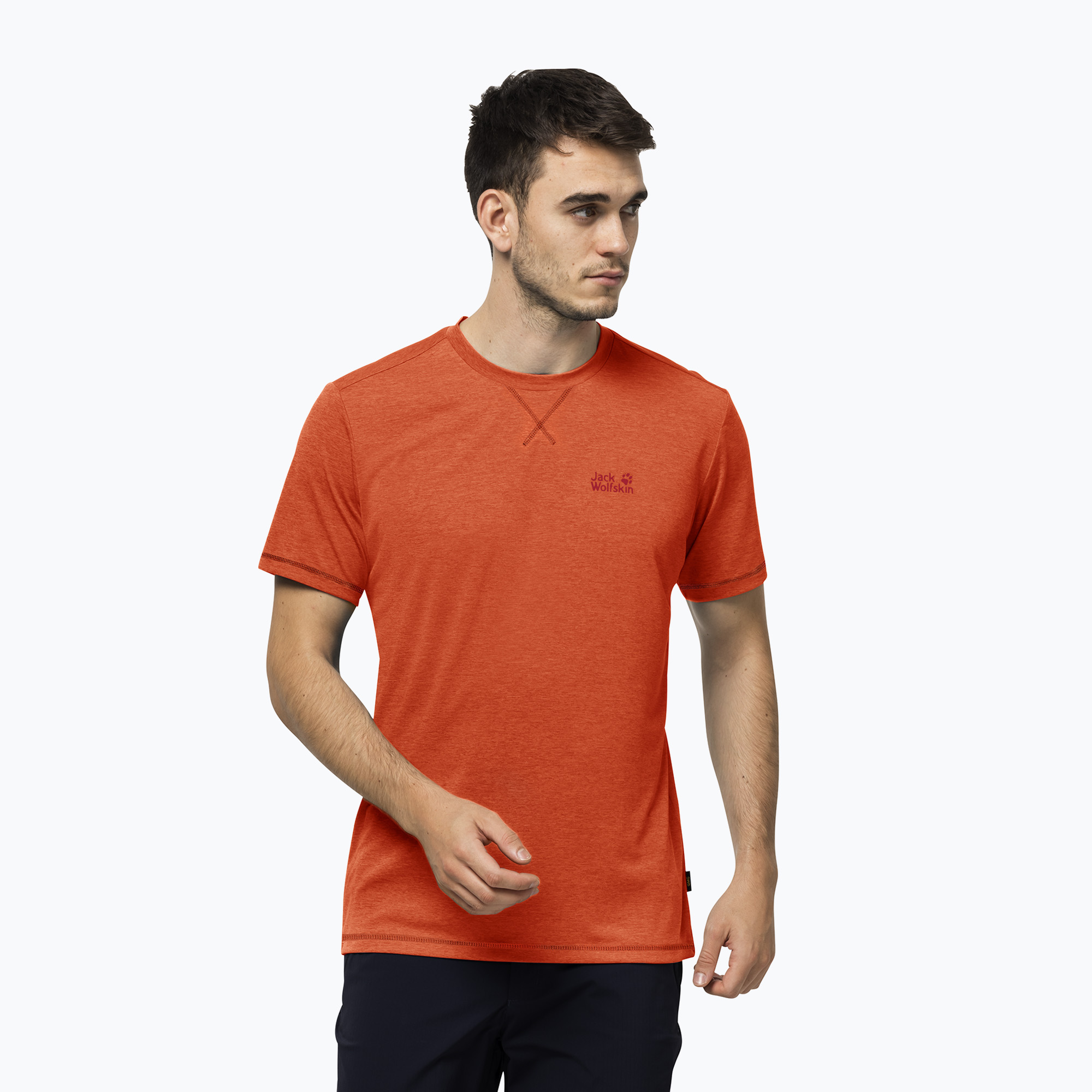 Мъжка риза за трекинг Crosstrail orange 1801671_3017 на Jack Wolfskin