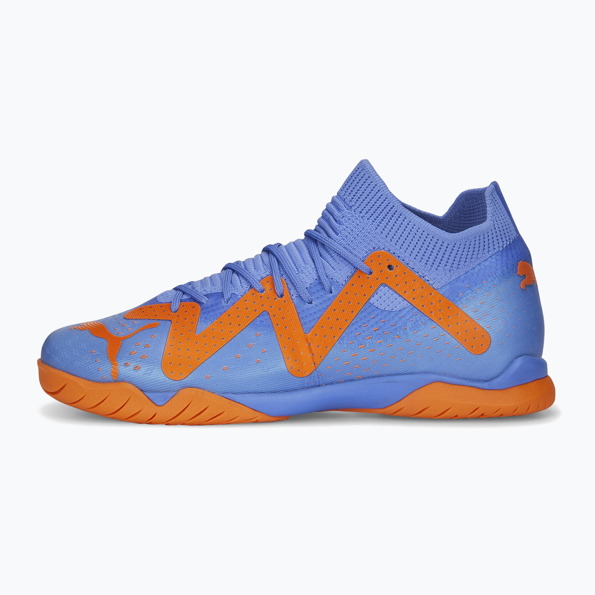 Детски футболни обувки PUMA Future Match IT Mid JR синьо-оранжеви 107198