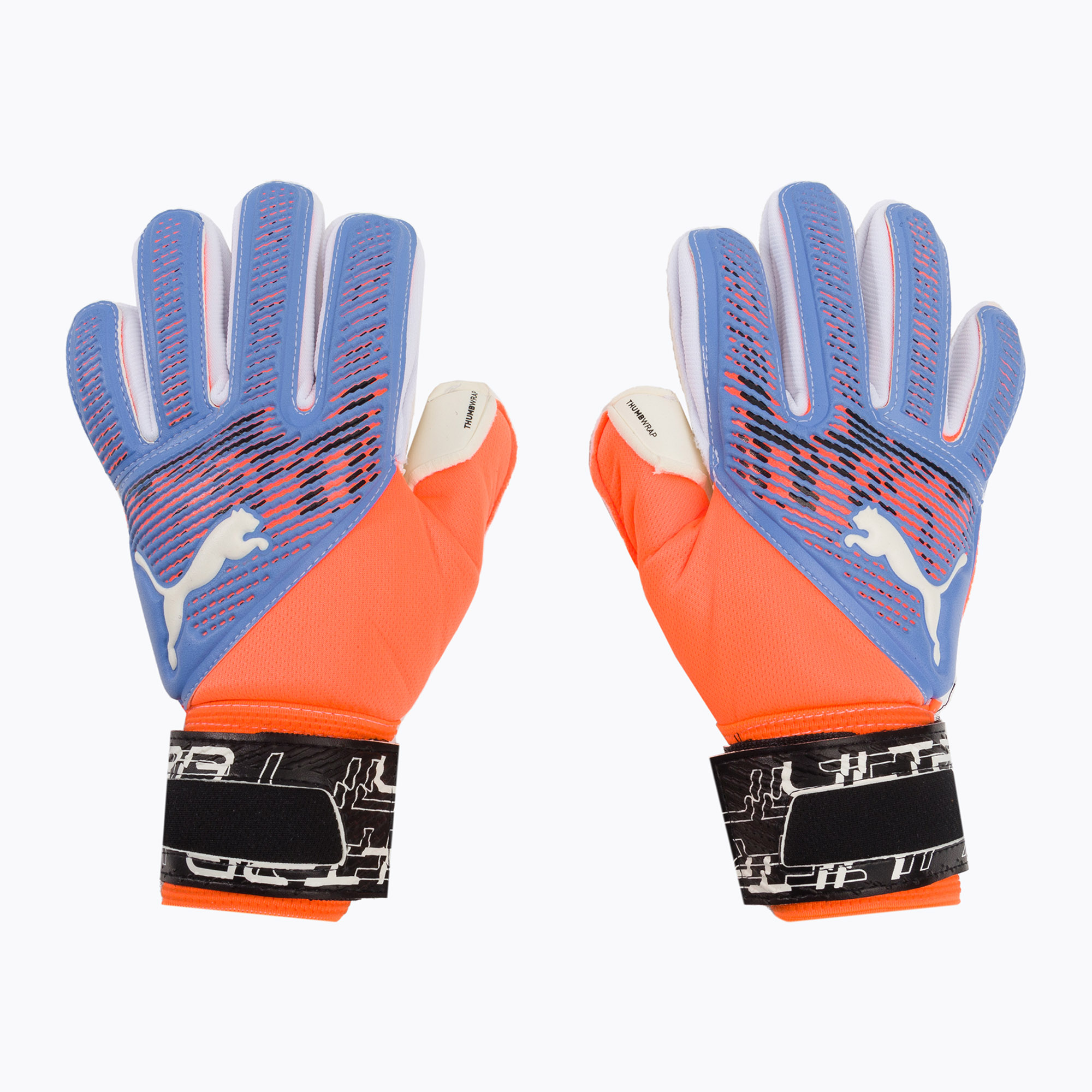 Детски вратарски ръкавици PUMA Ultra Grip 2 RC синьо-оранжеви 041815 05