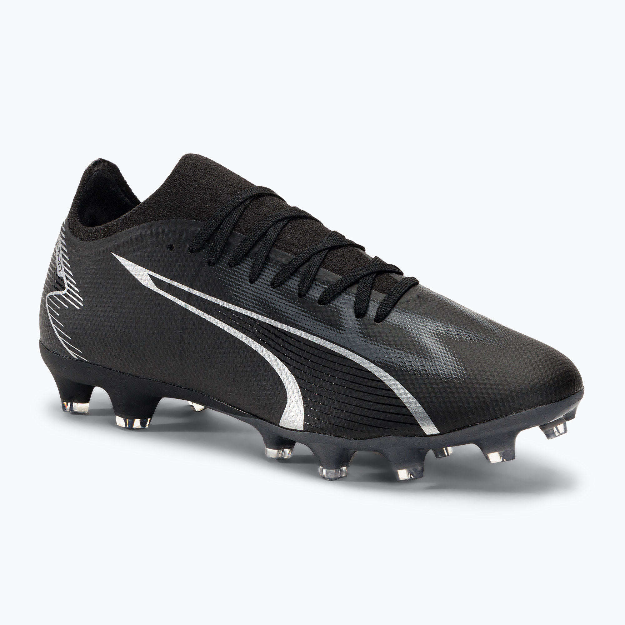 Мъжки футболни обувки PUMA Ultra Match FG/AG puma black/asphalt