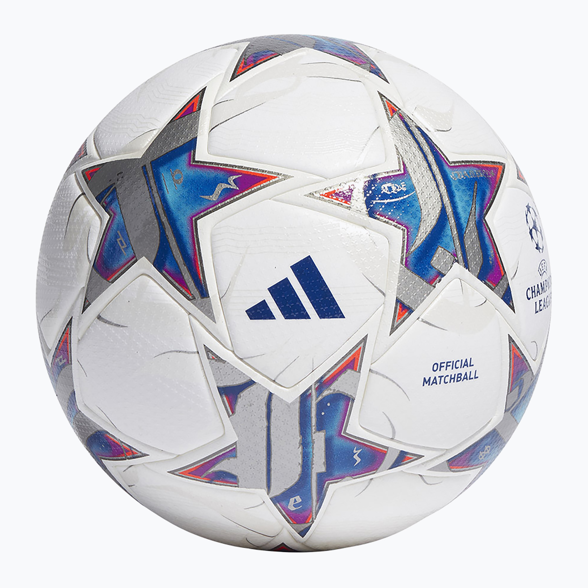 adidas UCL PRO 23/24 футбол бяло/сребърен металик/ярко синьо/кралско синьо размер 5