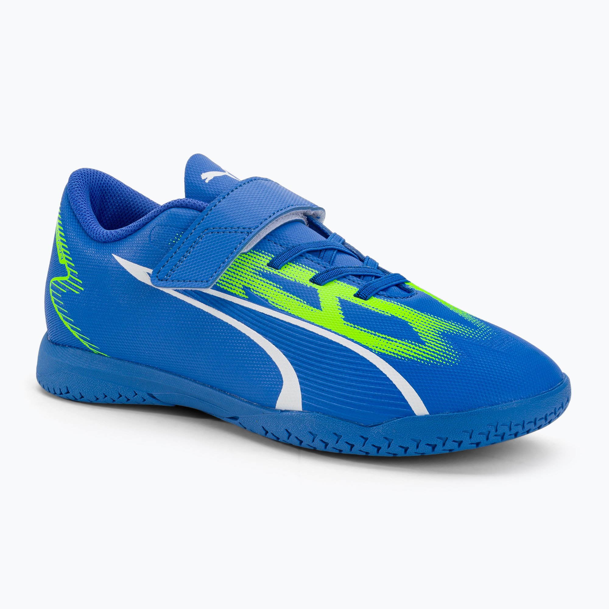 Детски футболни обувки PUMA Ultra Play IT V Jr ултра синьо/пума бяло/про зелено