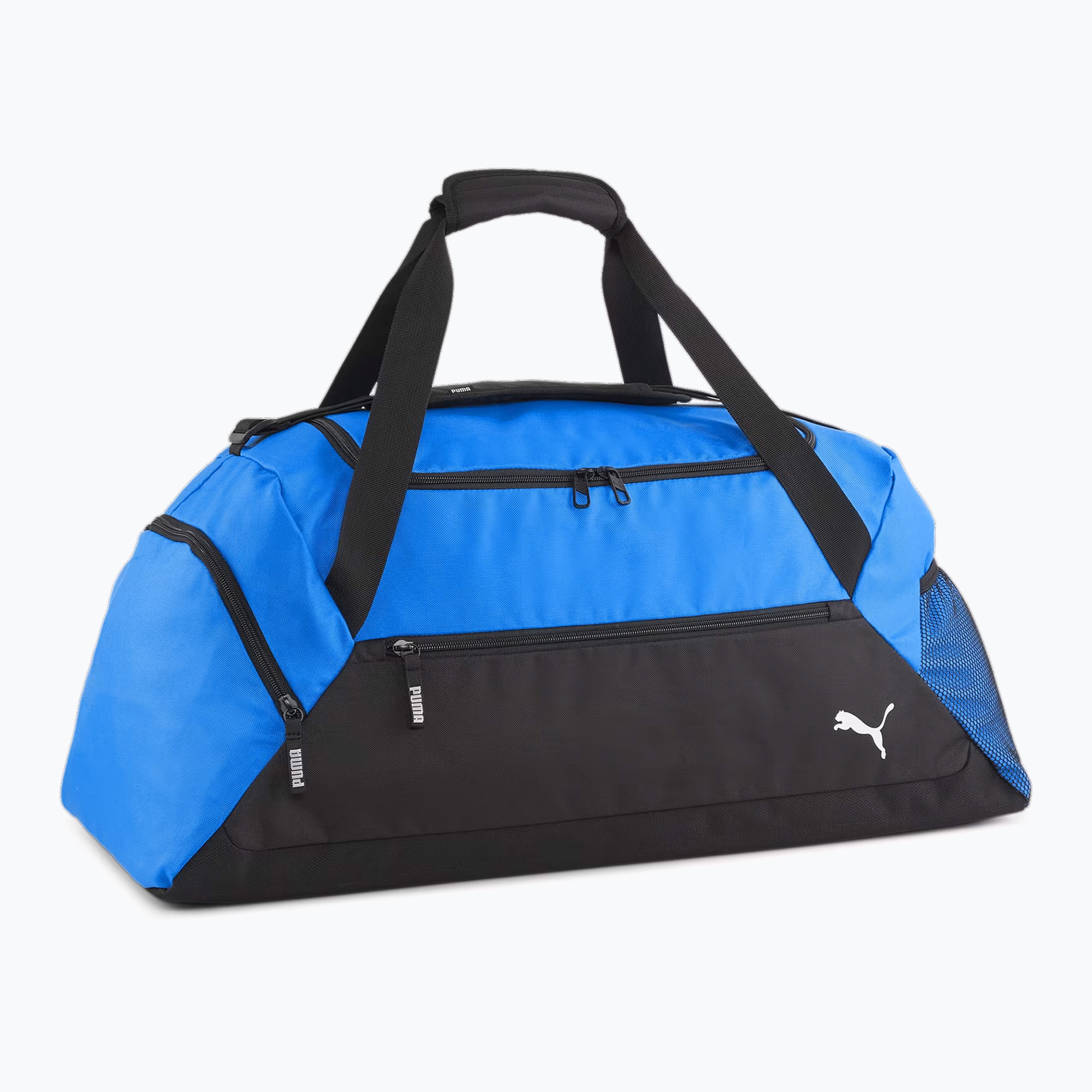 Тренировъчна чанта PUMA Teamgoal 55 l electric blue lemonade/puma black