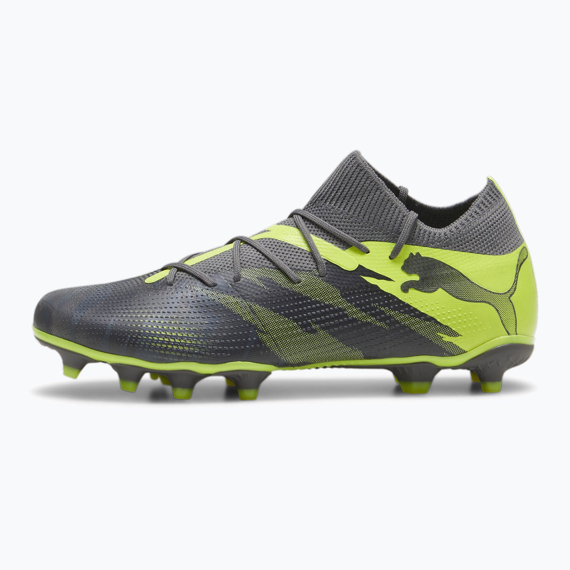 Футболни обувки PUMA Future 7 Match Rush FG/AG strong grey/cool dark grey/electric lime