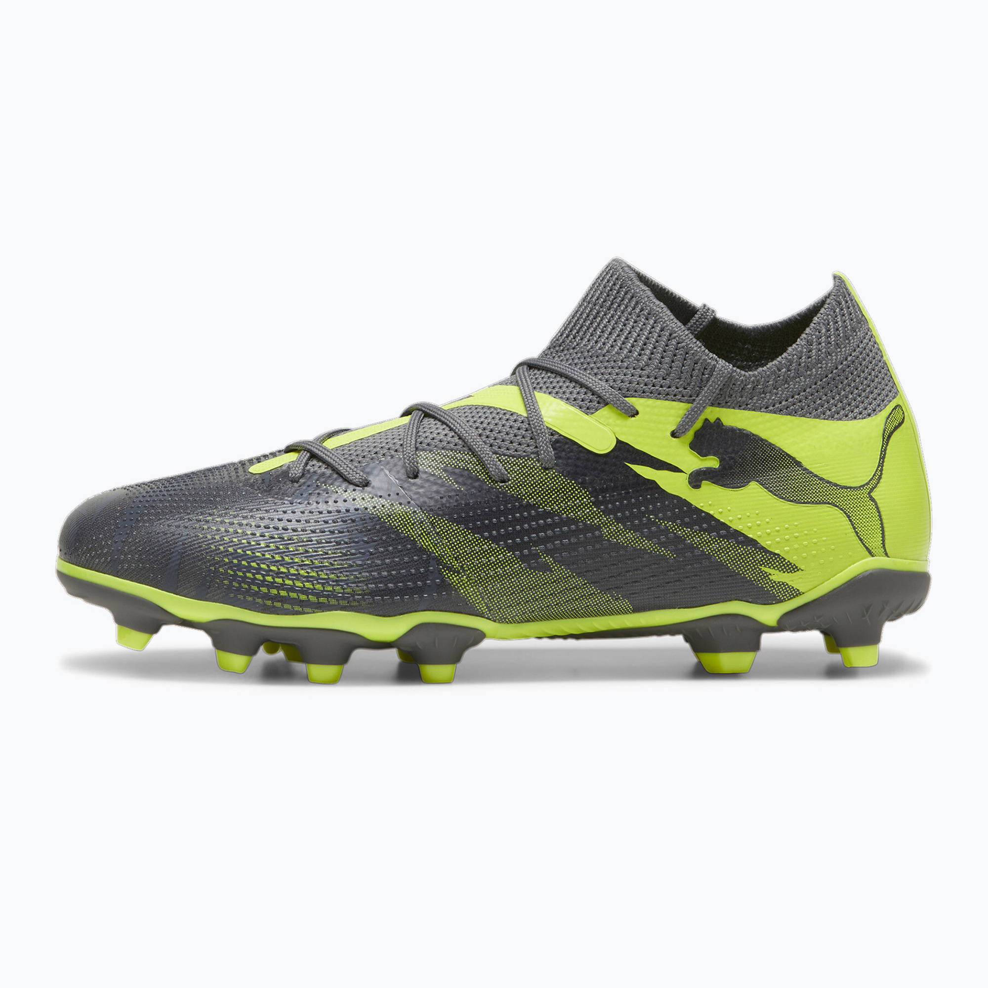 Детски футболни обувки PUMA Future 7 Match Rush FG/AG strong grey/cool dark grey/electric lime