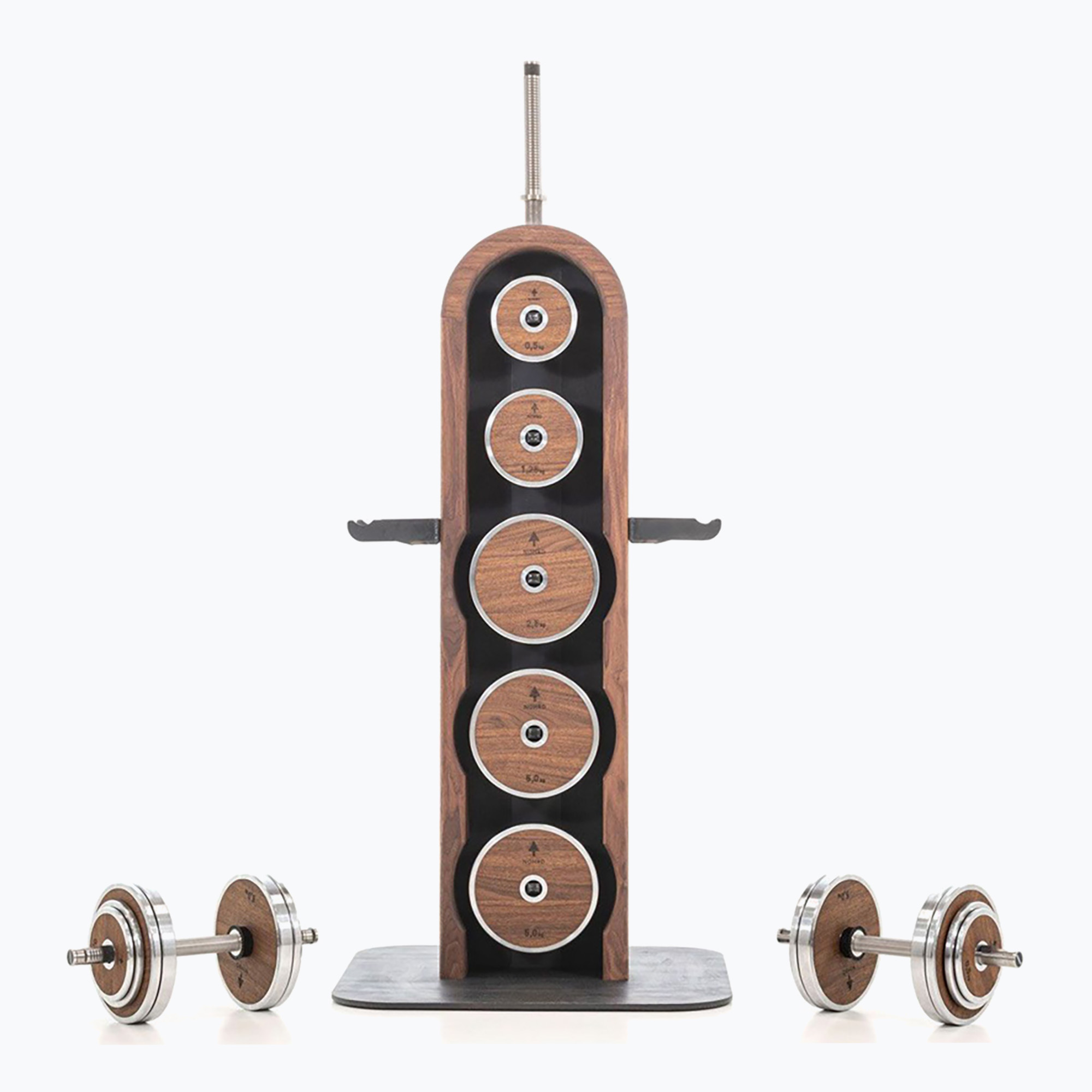 Комплект тежести със стойка NOHrD WeightPlate Tower Club Ash