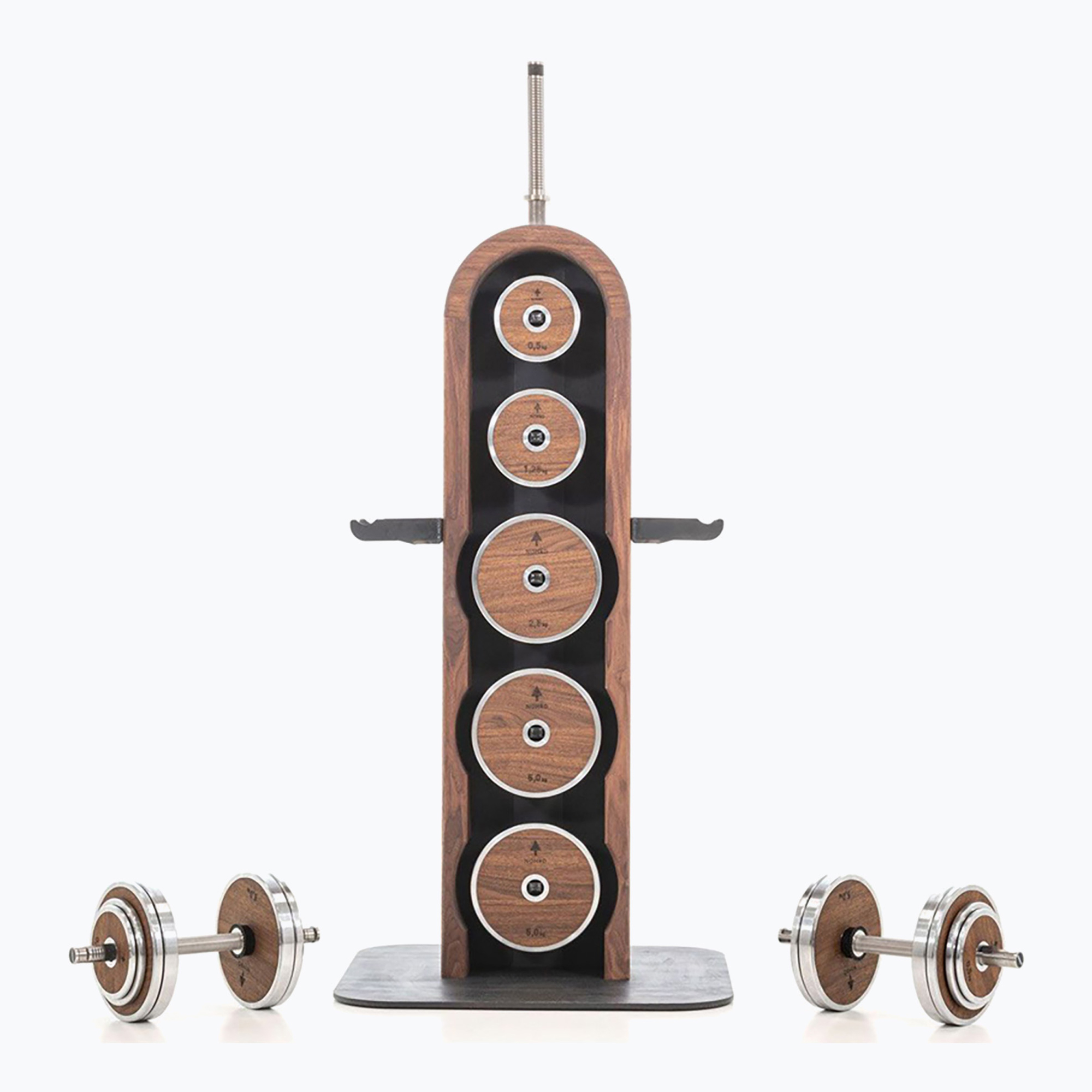 Комплект тежести със стойка NOHrD WeightPlate Tower Shadow Ash