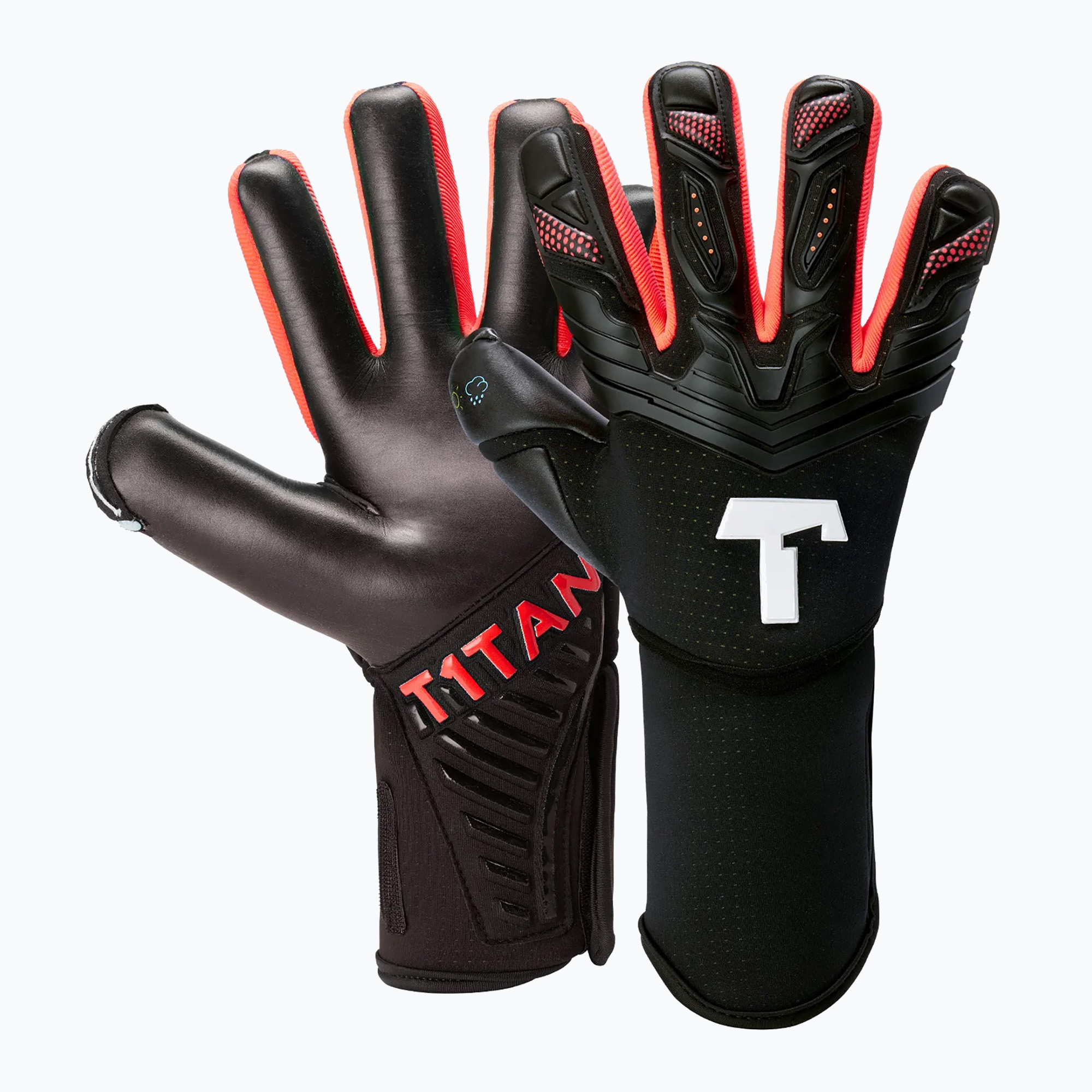 T1TAN Alien Black Energy 2.0 FP черни вратарски ръкавици