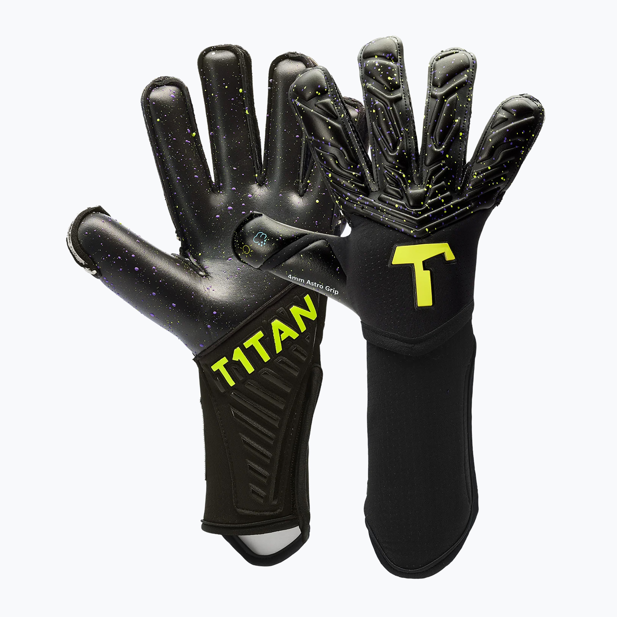 T1TAN Вратарски ръкавици Alien Galaxy FP черни
