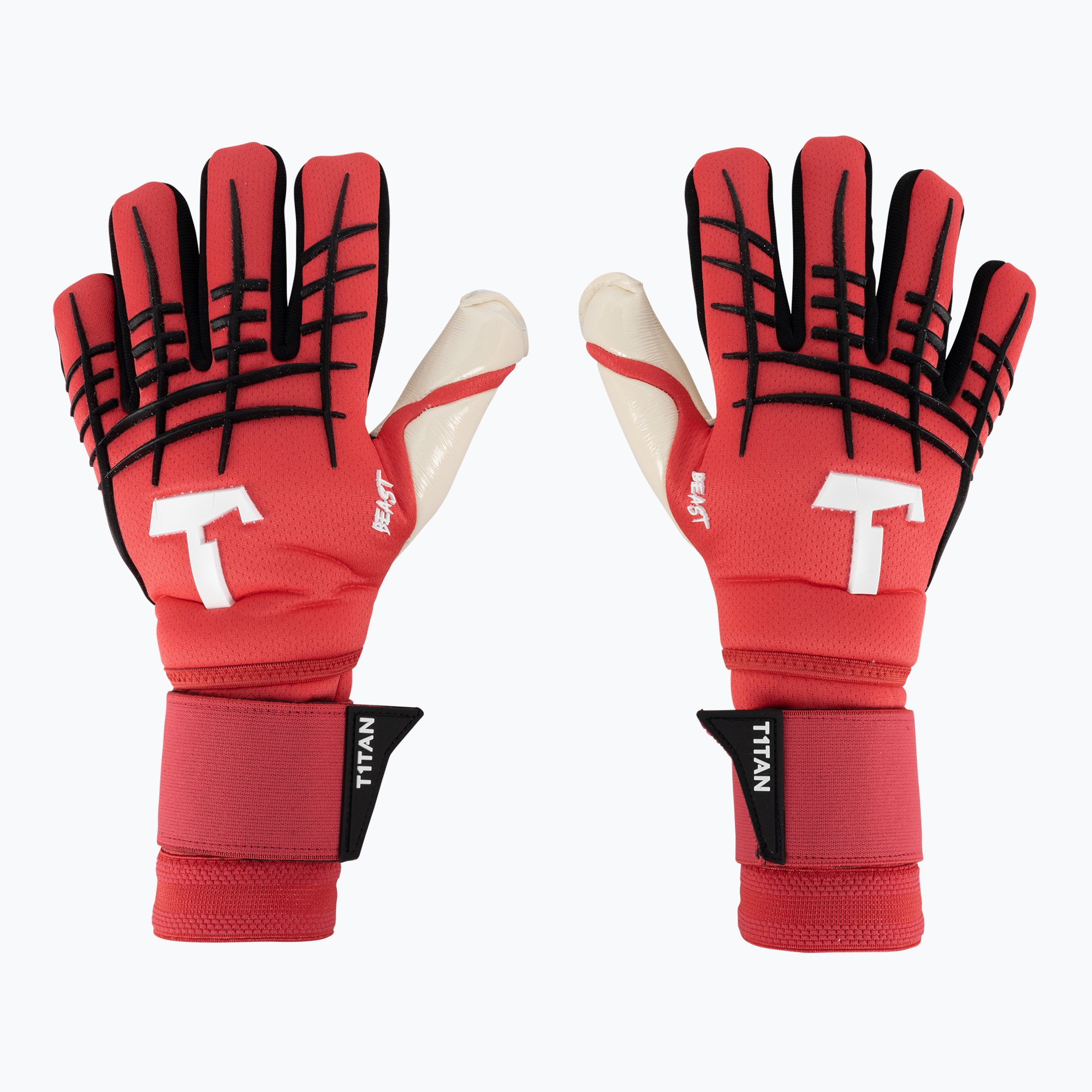 T1TAN Beast 3.0 вратарски ръкавици червени