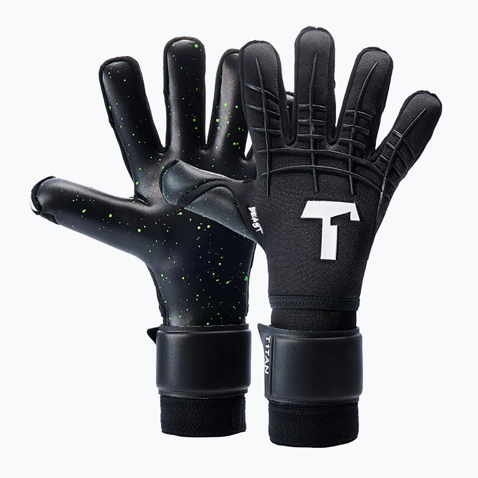 T1TAN Black Beast 3.0 FP черни вратарски ръкавици