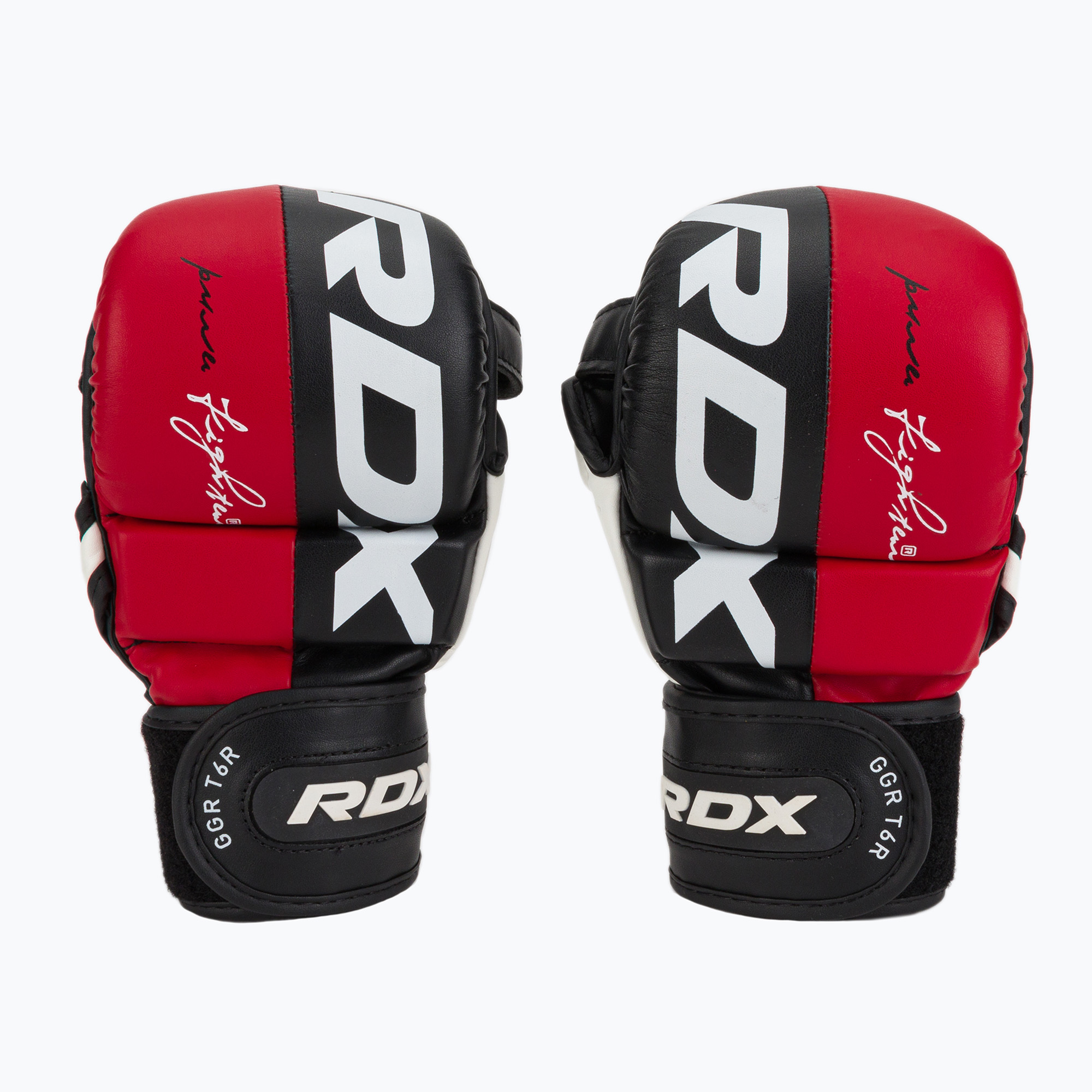 RDX T6 граплинг ръкавици черно-червени GGR-T6R