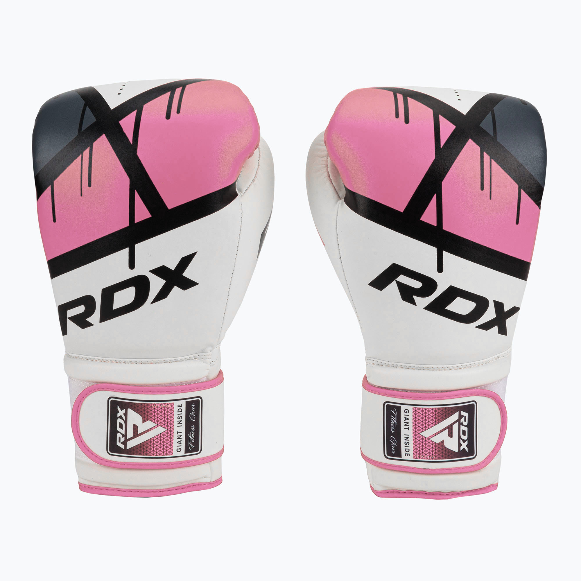 Дамски боксови ръкавици RDX BGR-F7 в бяло и розово BGR-F7P