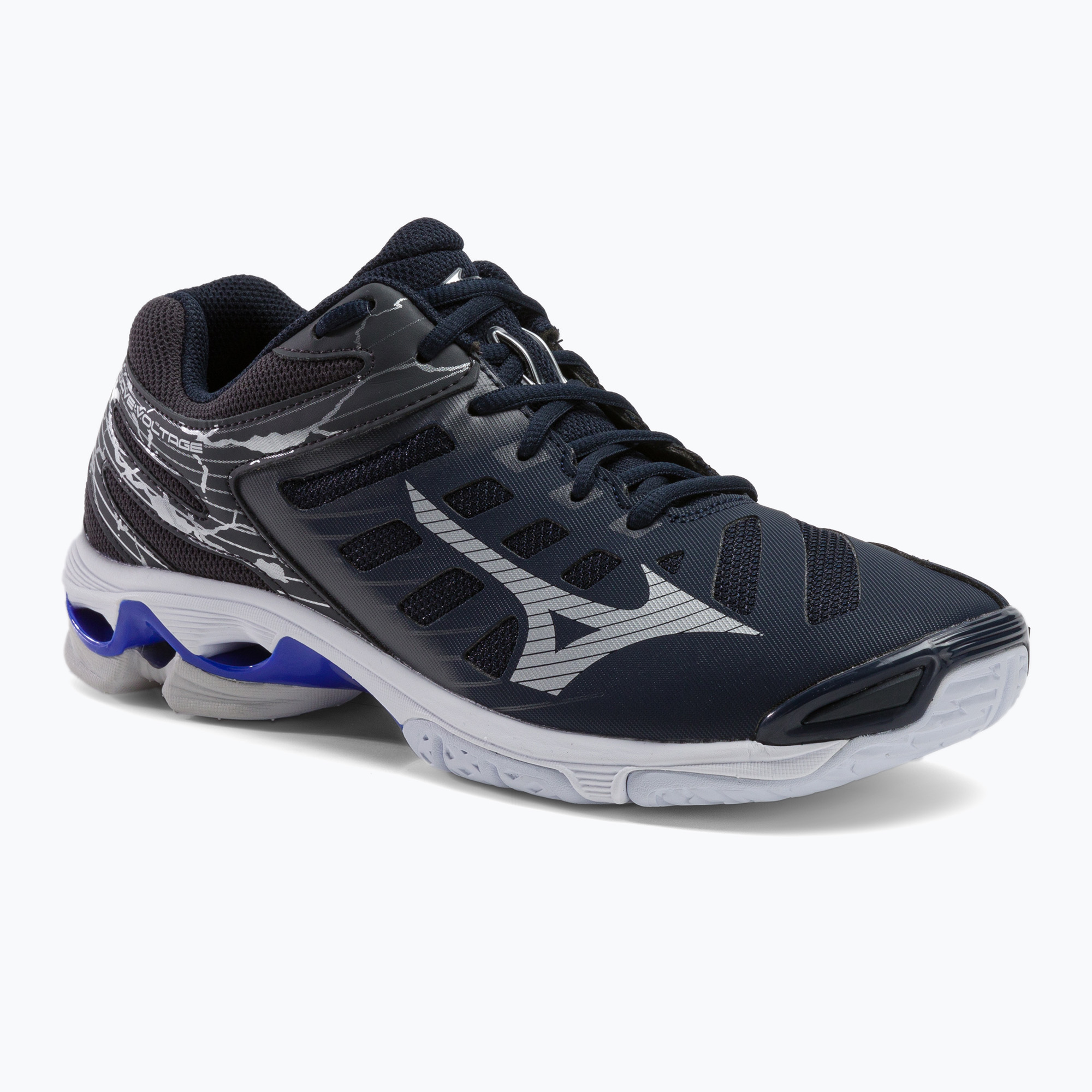 Мъжки обувки за волейбол Mizuno Wave Voltage navy blue V1GA216001