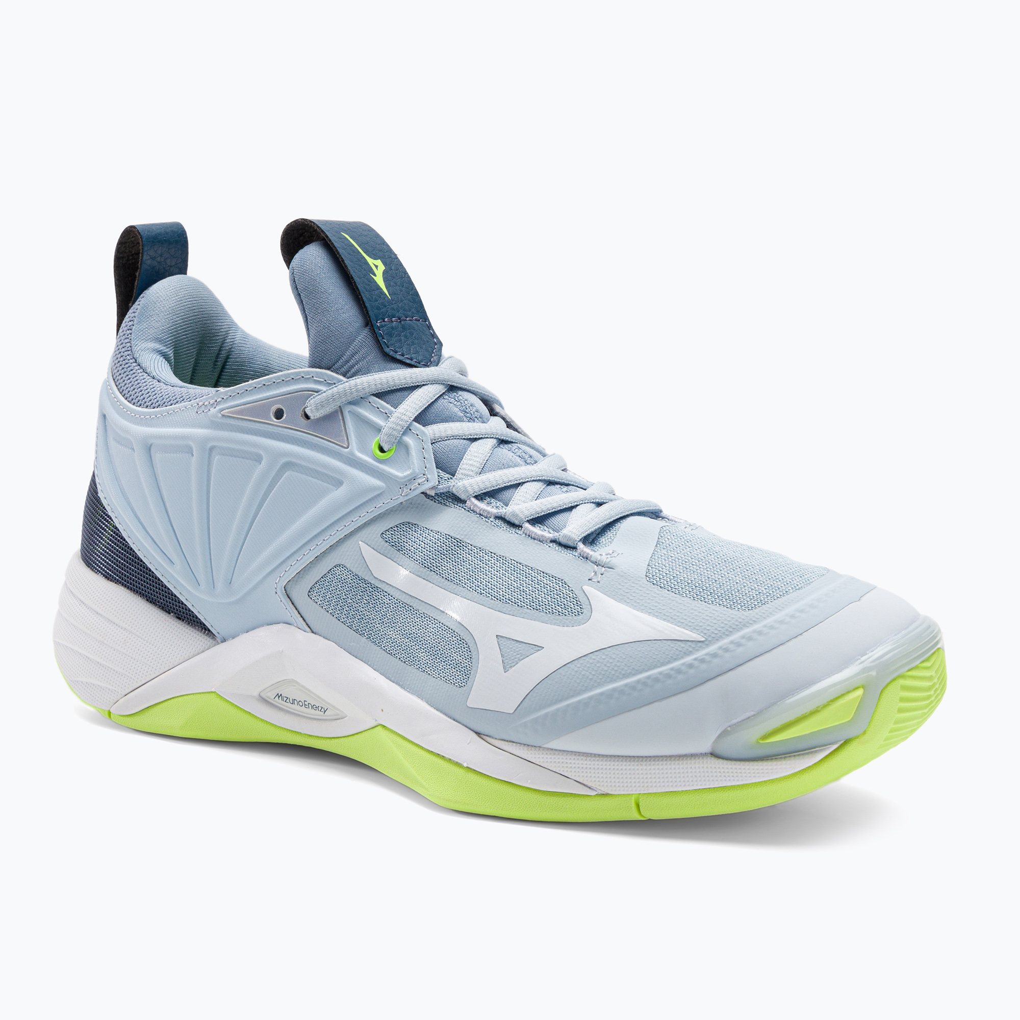 Мъжки обувки за волейбол Mizuno Wave Momentum 2 heather/white/neo lime