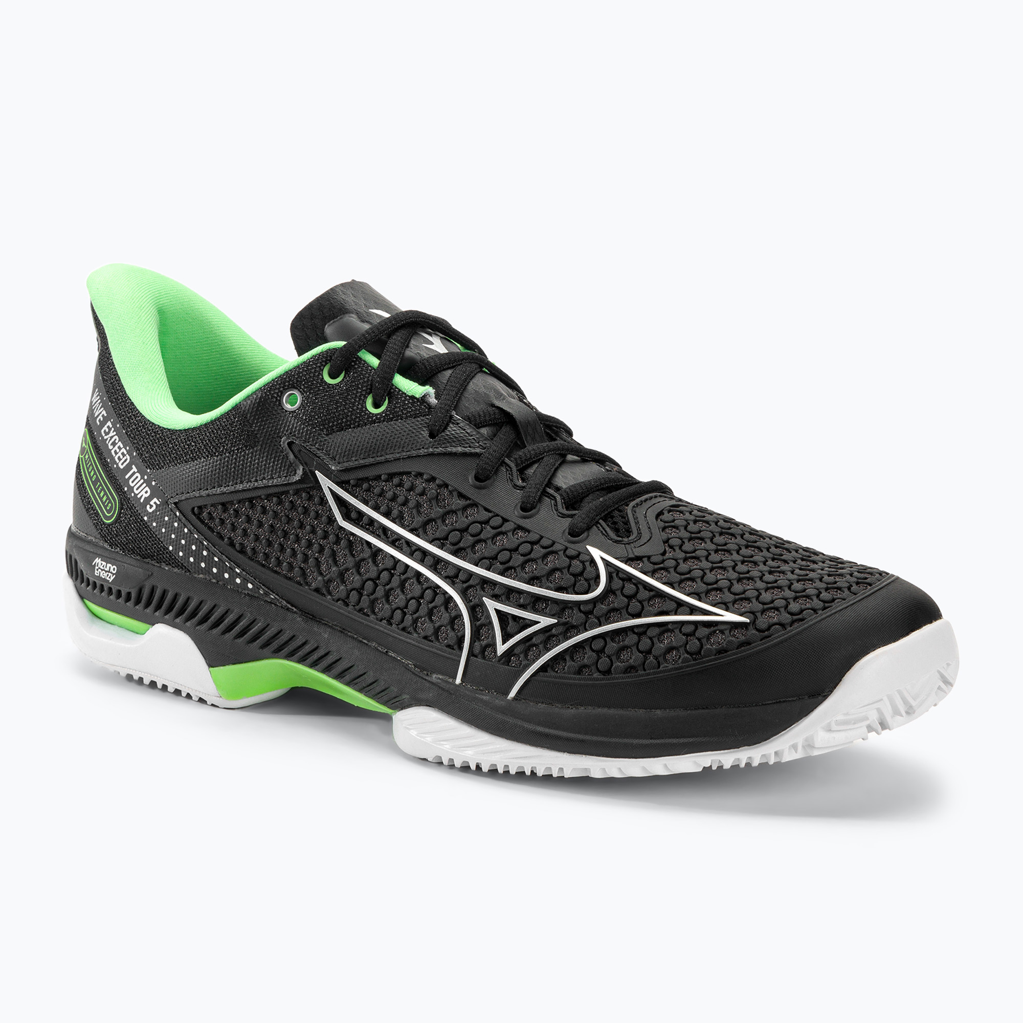 Мъжки обувки за тенис Mizuno Wave Exceed Tour 5 CC black / silver / techno green