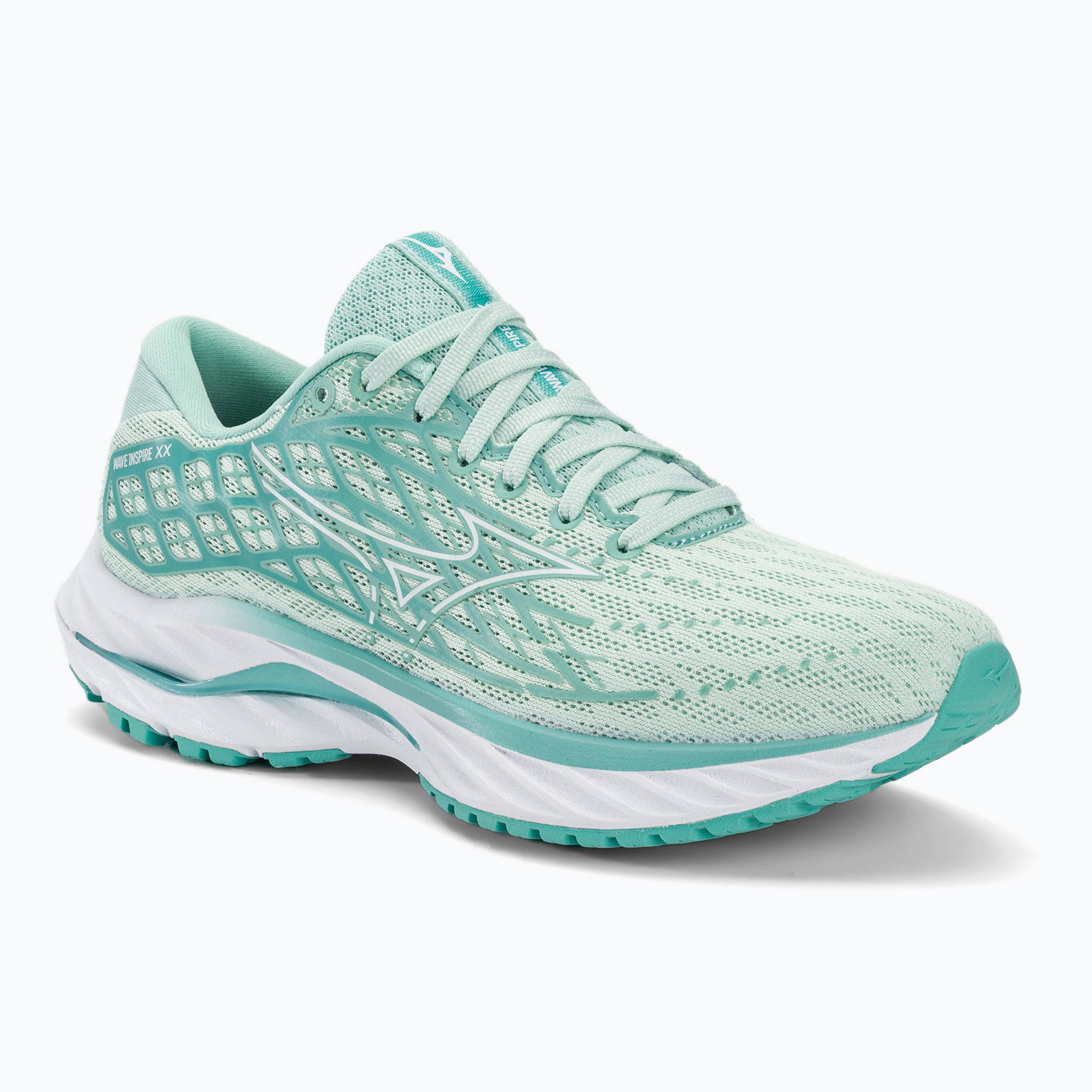 Дамски обувки за бягане Mizuno Wave Inspire 20 egghell blue/white/blue turquoise
