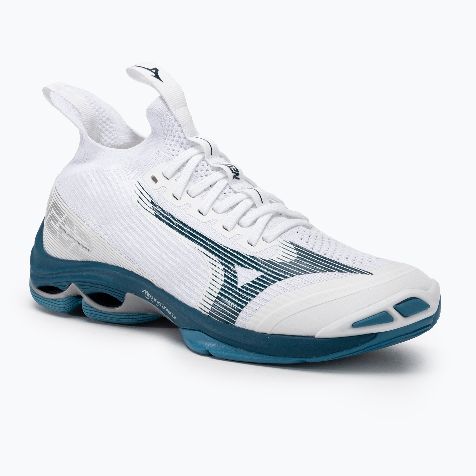 Мъжки обувки за волейбол Mizuno Wave Lightning Neo2 white/sailor blue/silver