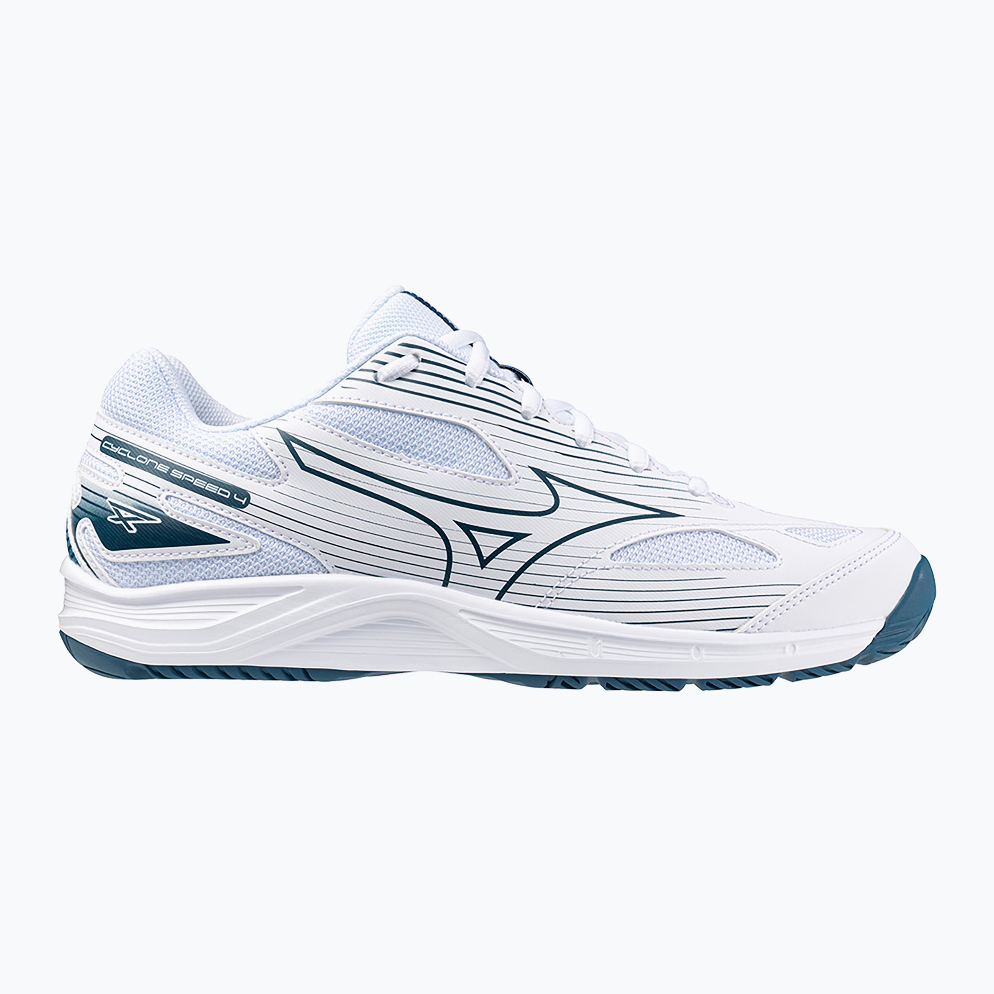 Мъжки обувки за волейбол Mizuno Cyclone Speed 4 white/sailor blue/silver