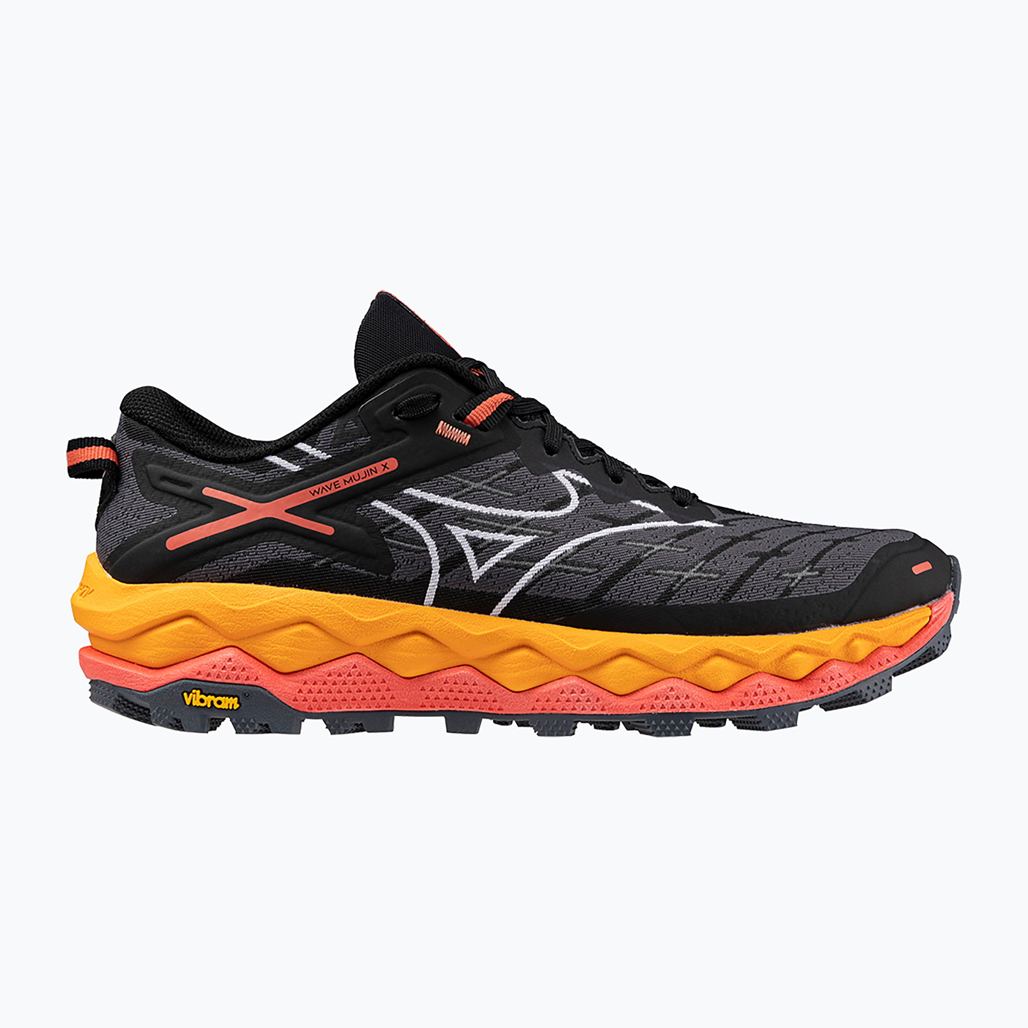 Дамски обувки за бягане Wave Mujin 10 black/white/hot coral