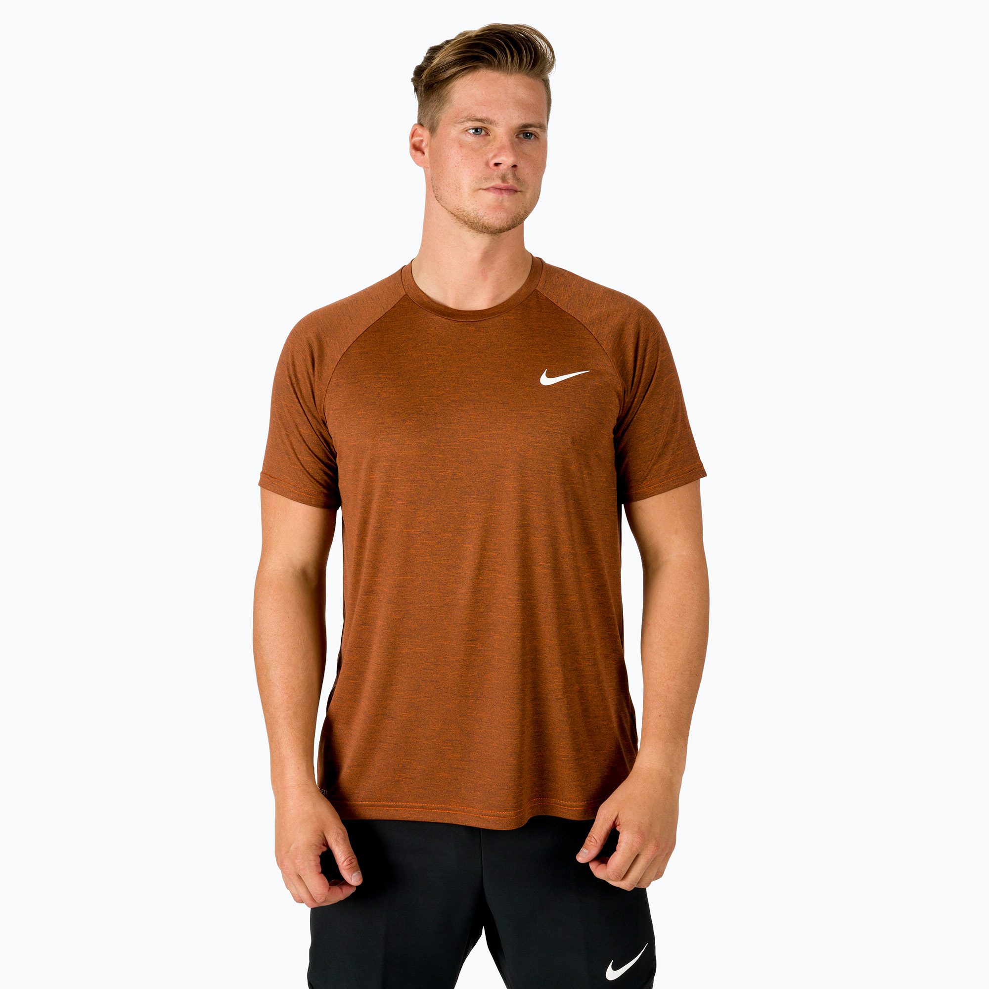 Мъжка тренировъчна тениска Nike Heather orange NESSB658-814